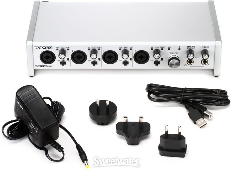 Tascam SERIES 208i - 20 IN/8 OUT AUDIO/MIDI INTERFACE