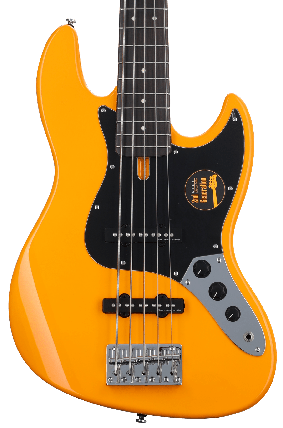 Basse Electrique 5 Cordes M. Miller V3P-5 ORG RN Orange