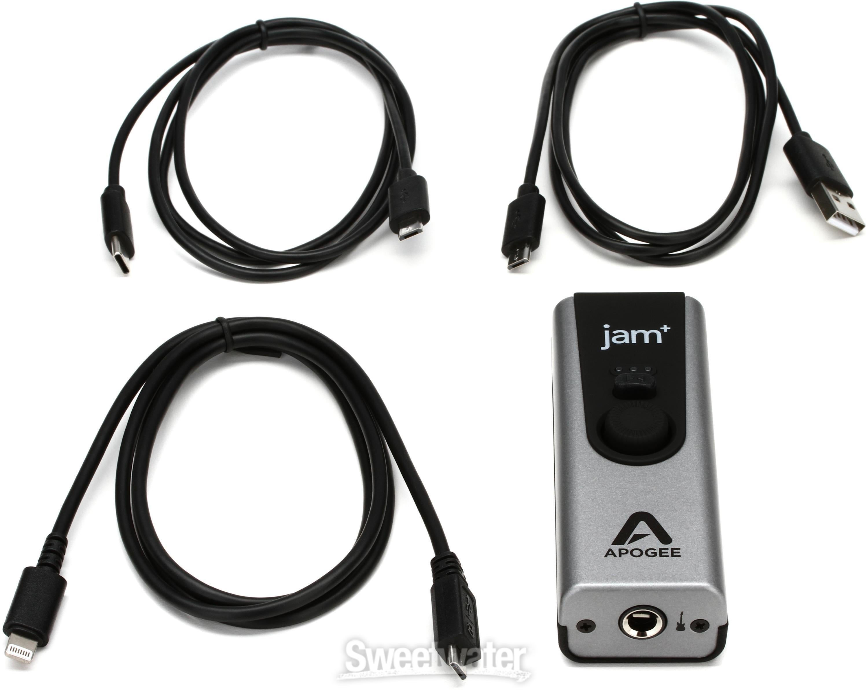 Apogee Jam+ USB Instrument Interface Reviews | Sweetwater