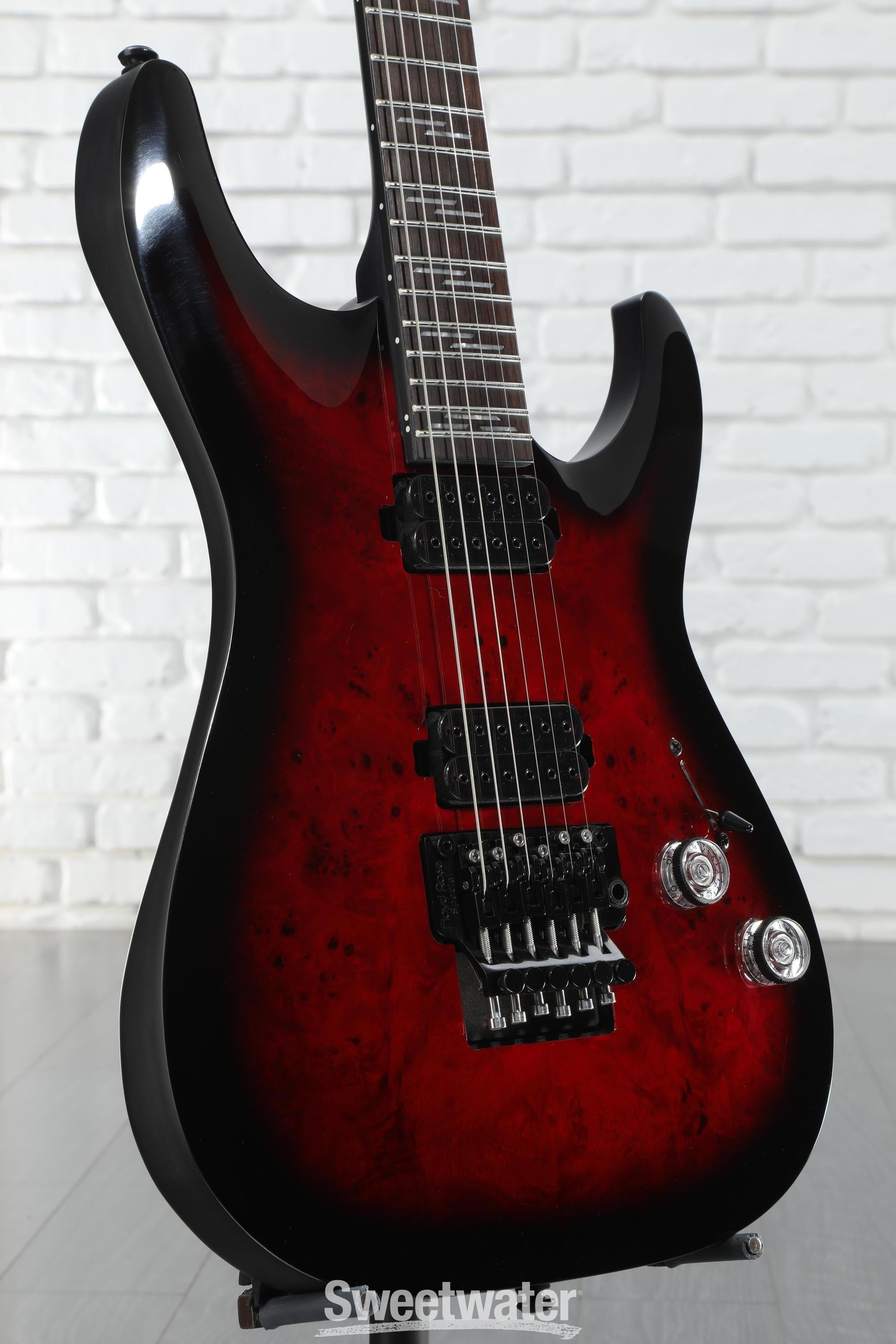 Schecter Omen 6 Electric Guitar, Black w/ Deluxe Gig Bag and