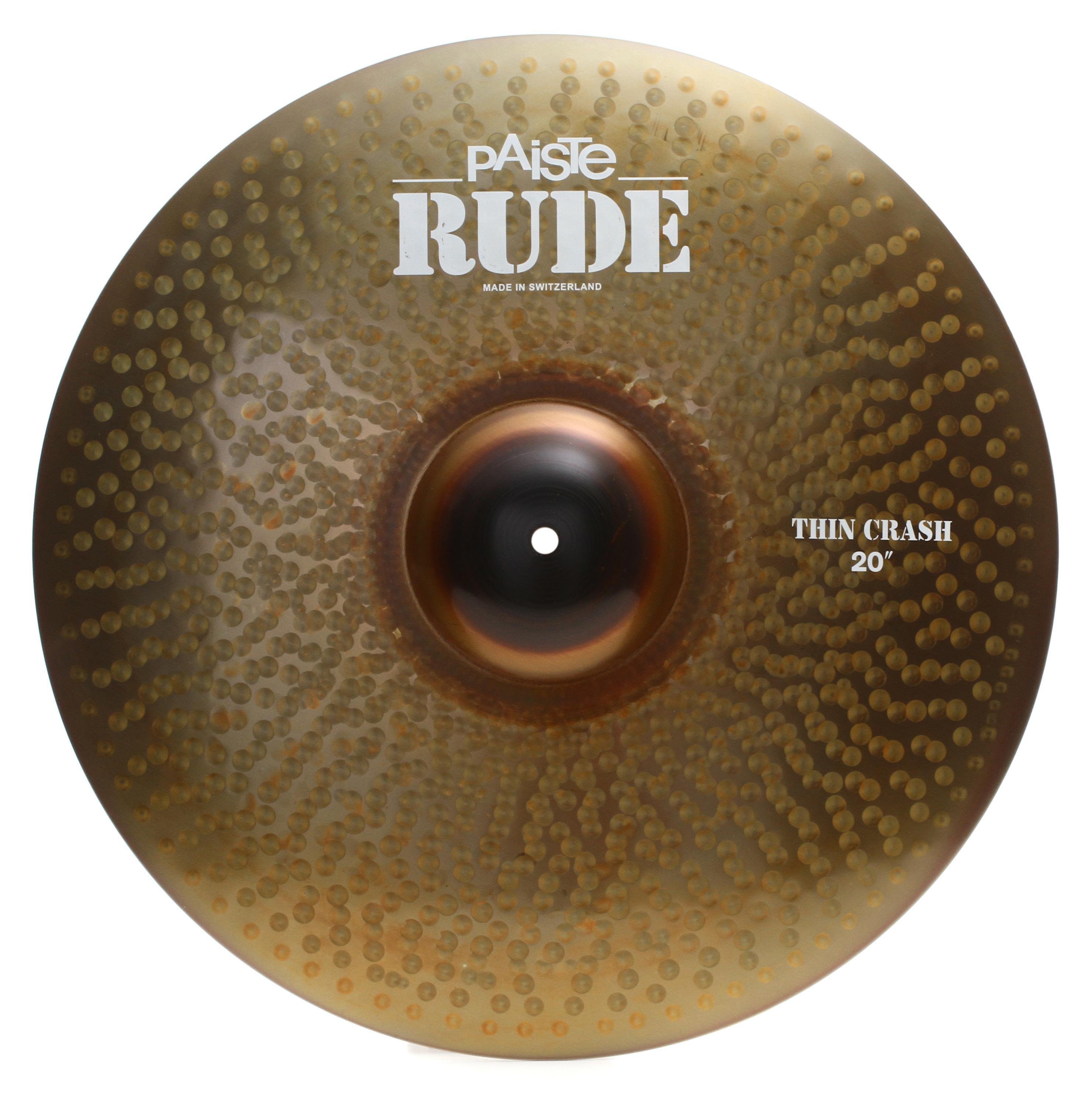 Paiste 20 inch RUDE Thin Crash Cymbal | Sweetwater