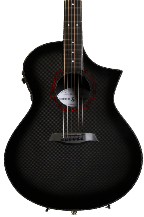 Composite Acoustics GX Grand Auditorium Acoustic/Electric - High Gloss  Carbon Burst w/Crown of Thorns Rosette | Sweetwater