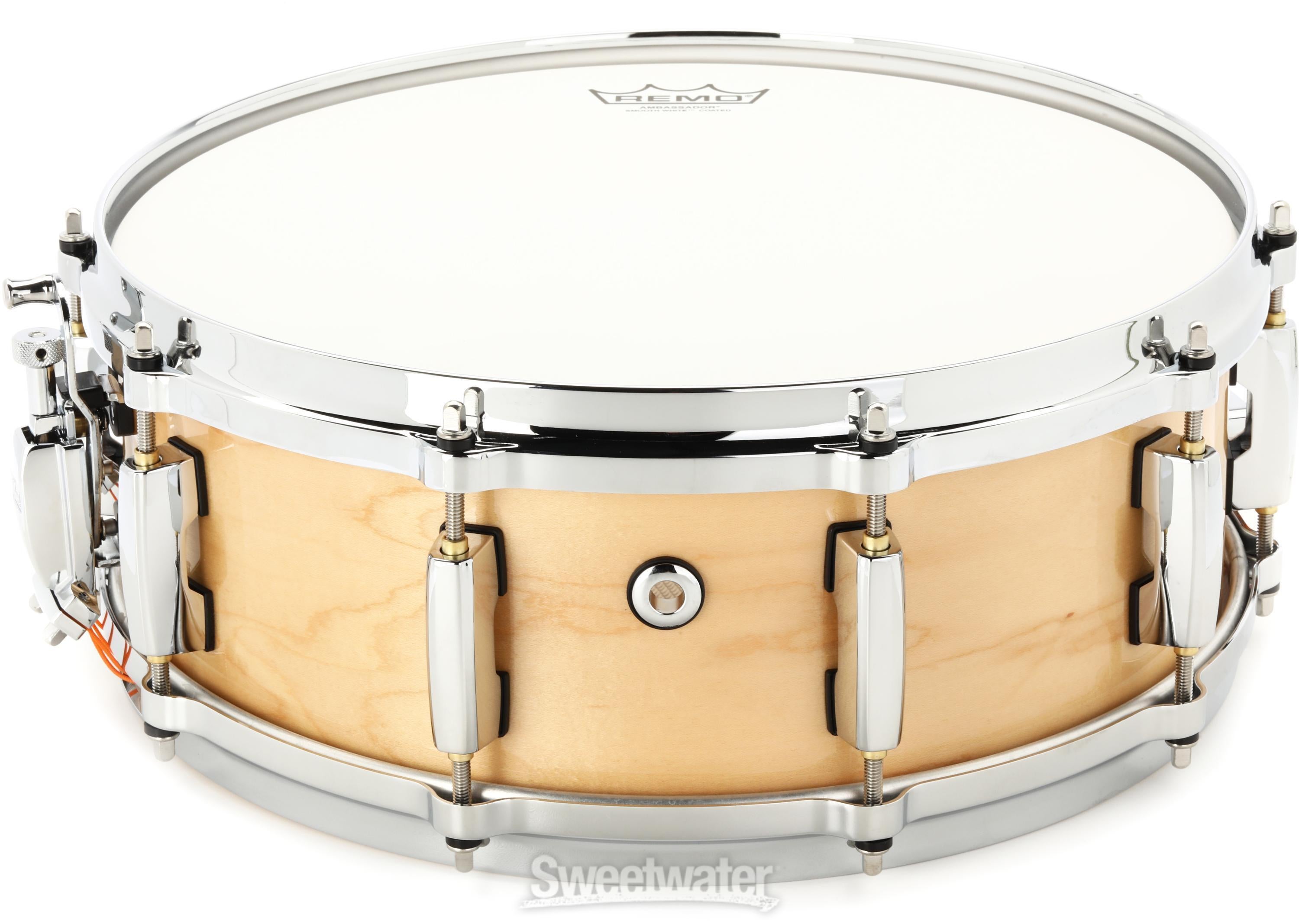 Pearl Masters Maple Pure Snare Drum - 5 x-14 inch - Natural Maple