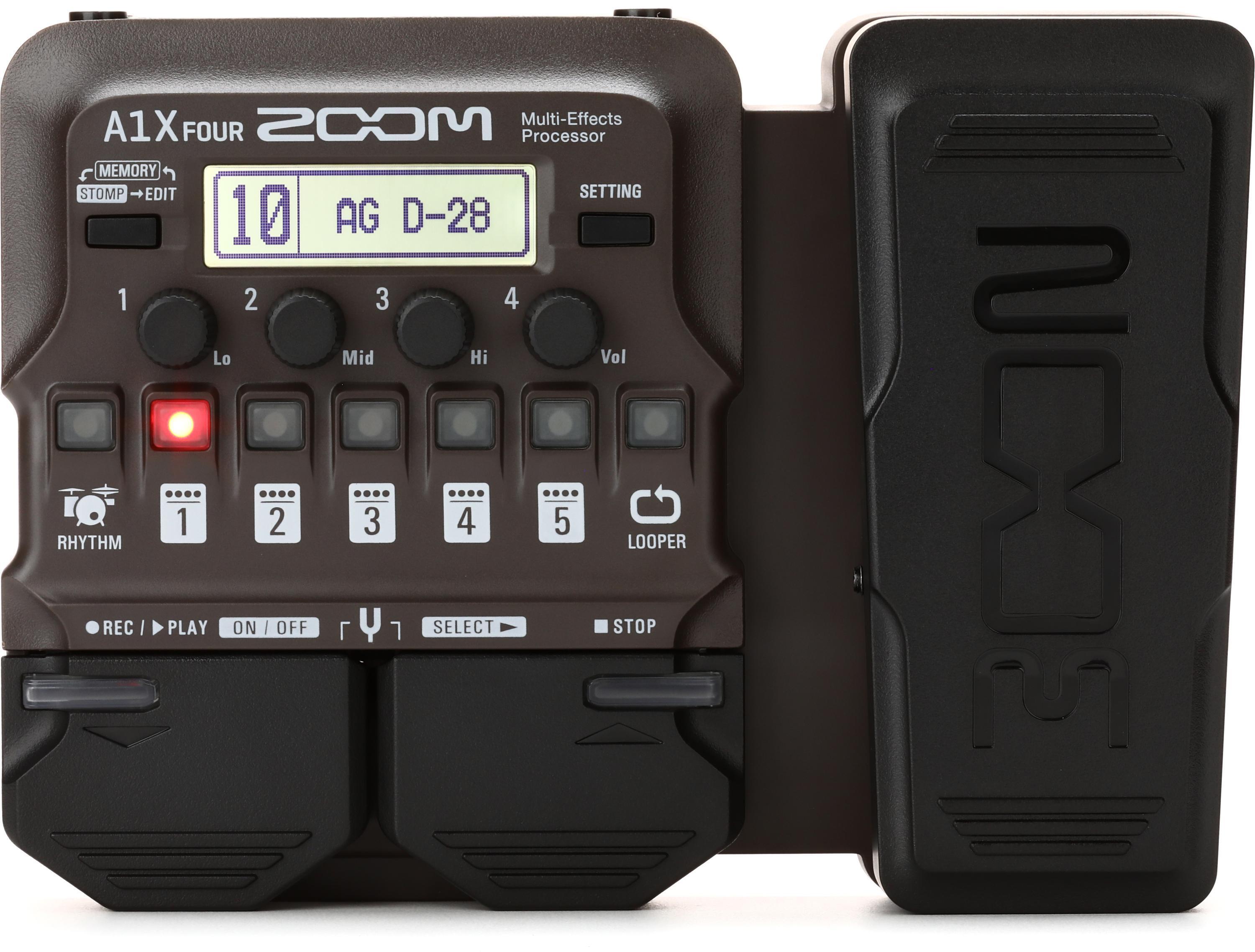 Zoom A1X Four Acoustic Instrument Multi-Effect Processor 