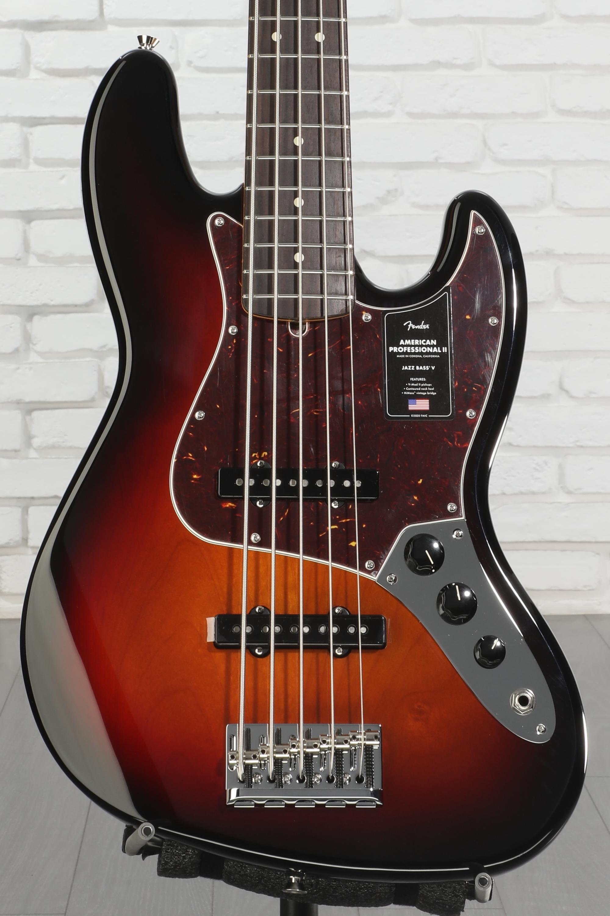 Fender American Professional II Jazz Bass V - 3 Color Sunburst