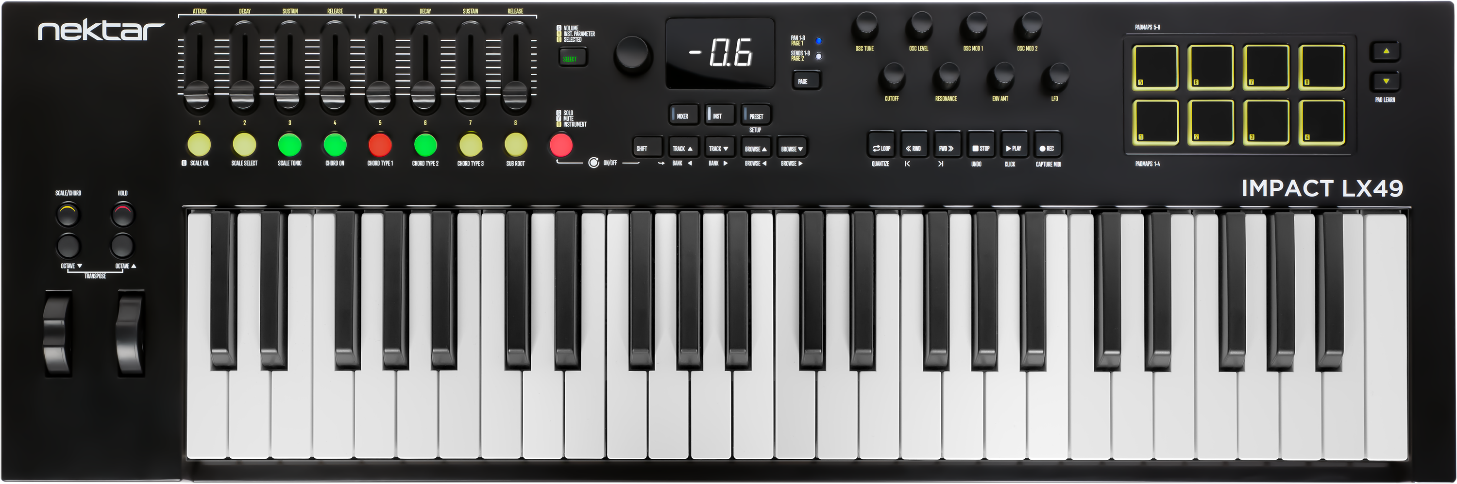 Nektar/IMPACT LX49+/MIDIキーボード Amazon.com: Nektar Impact LX49+ USB MIDI Controller Keyboard