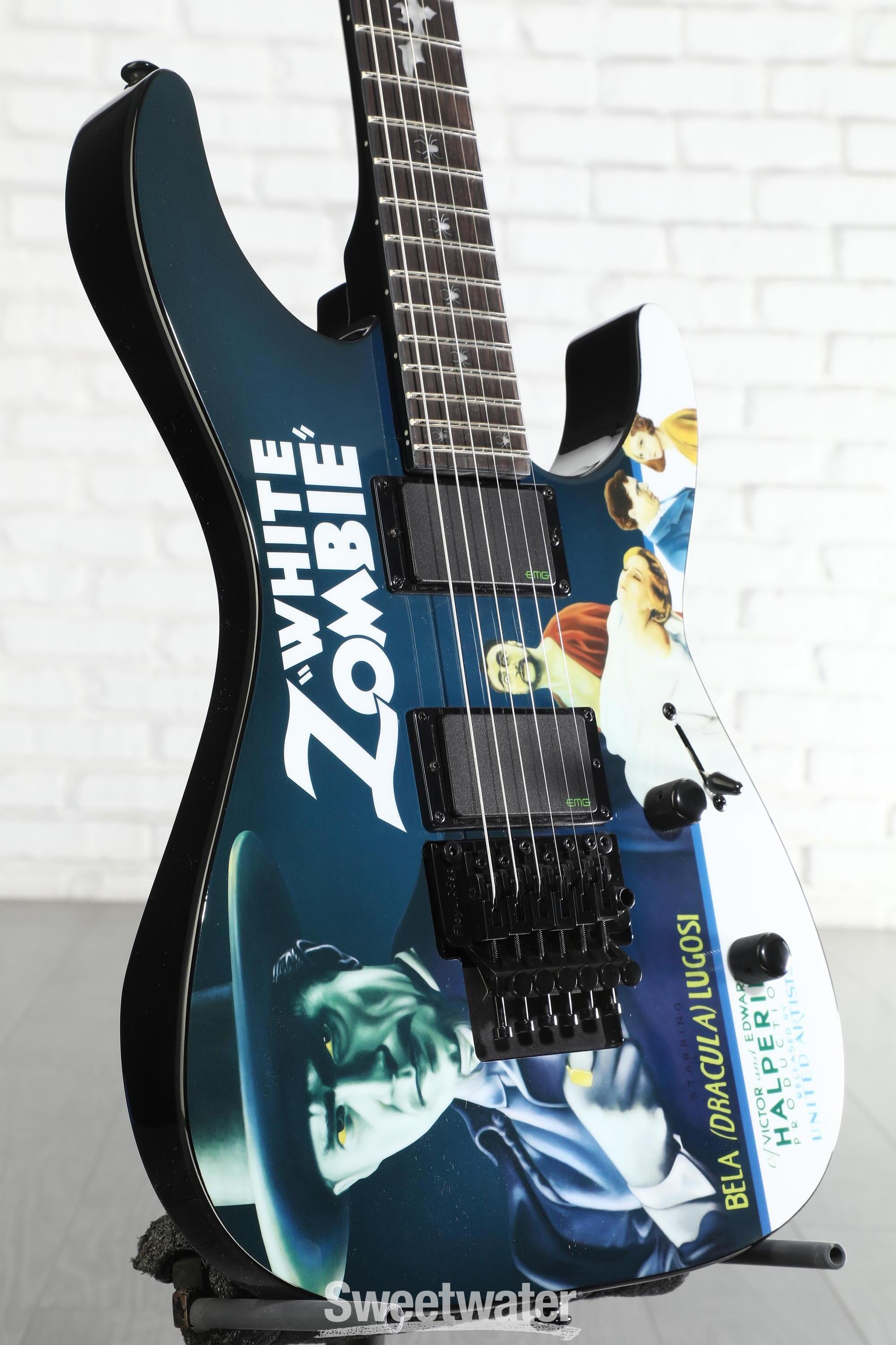 ESP LTD Kirk Hammett Signature KH-WZ White Zombie Electric Guitar