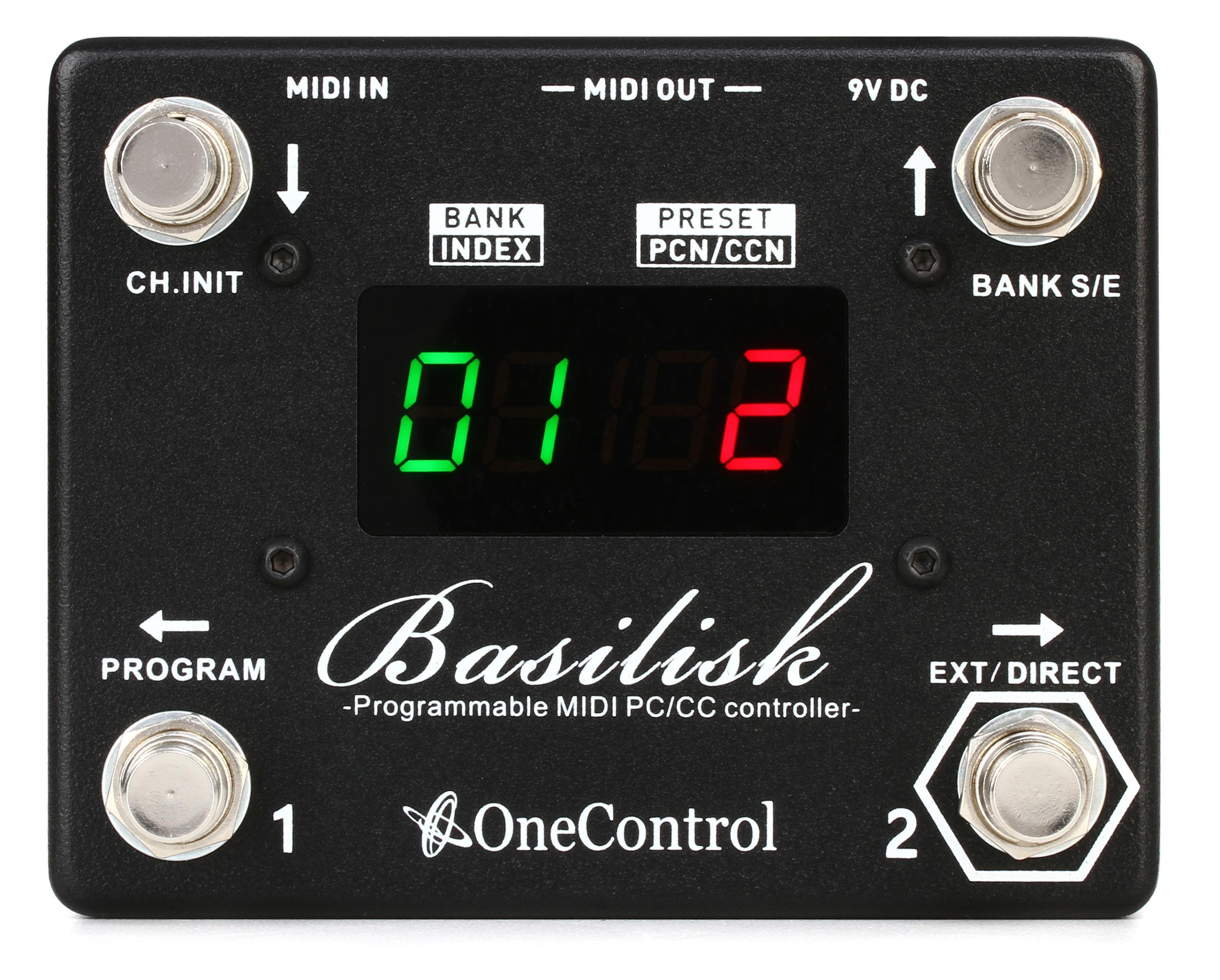 One Control Basilisk Programmable MIDI Switching Pedal | Sweetwater