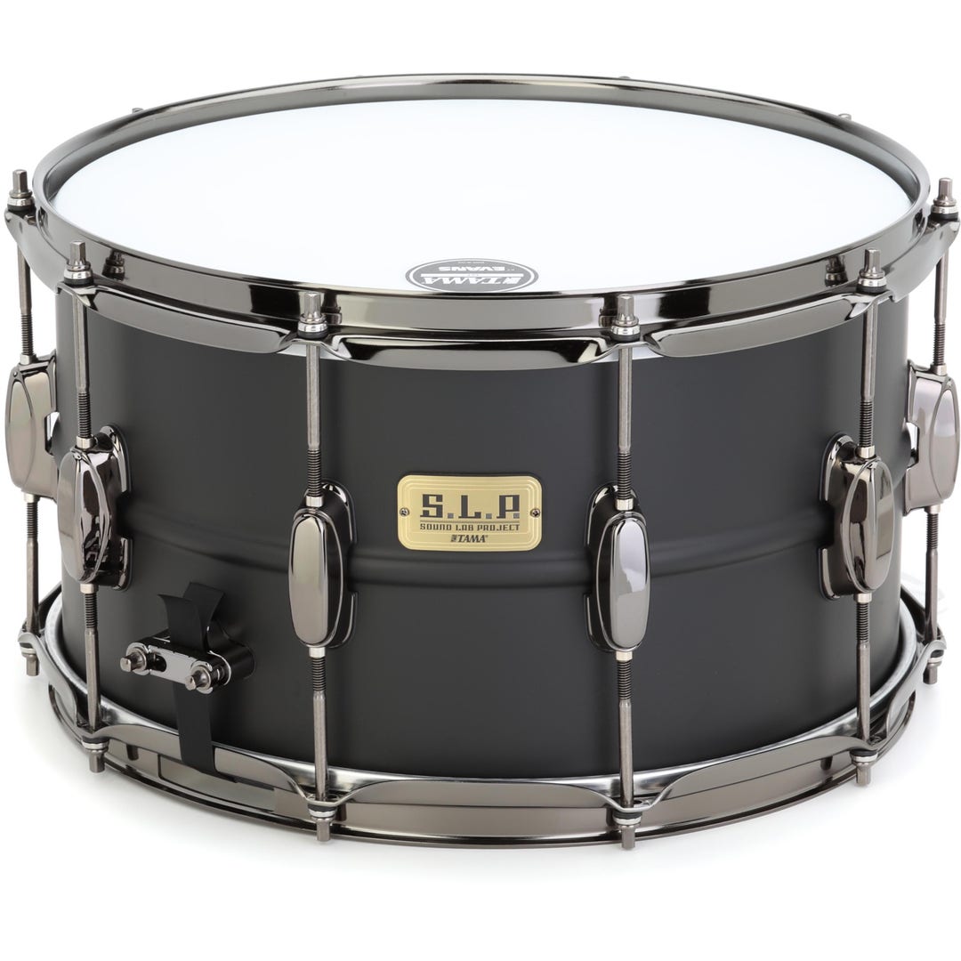 Trống Snare TAMA SLP Big Black Steel LST148 14x8 inch Nickel Đen Mờ (Matte Black Nickel) https://media.sweetwater.com/m/products/image/443dc8b673nKXBaKFOk1KHN9zXfsRBTD1vNMqLlq.jpg?canvas=1080%2C1080&fit=bounds&ha=443dc8b67304411c&height=1080&quality=82&width=1080