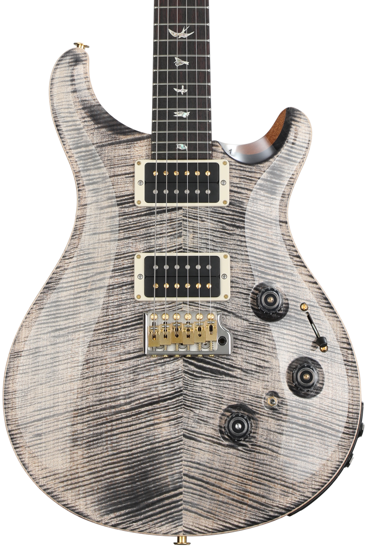 PRS Custom 24 Piezo 10-Top Electric Guitar - Charcoal | Sweetwater