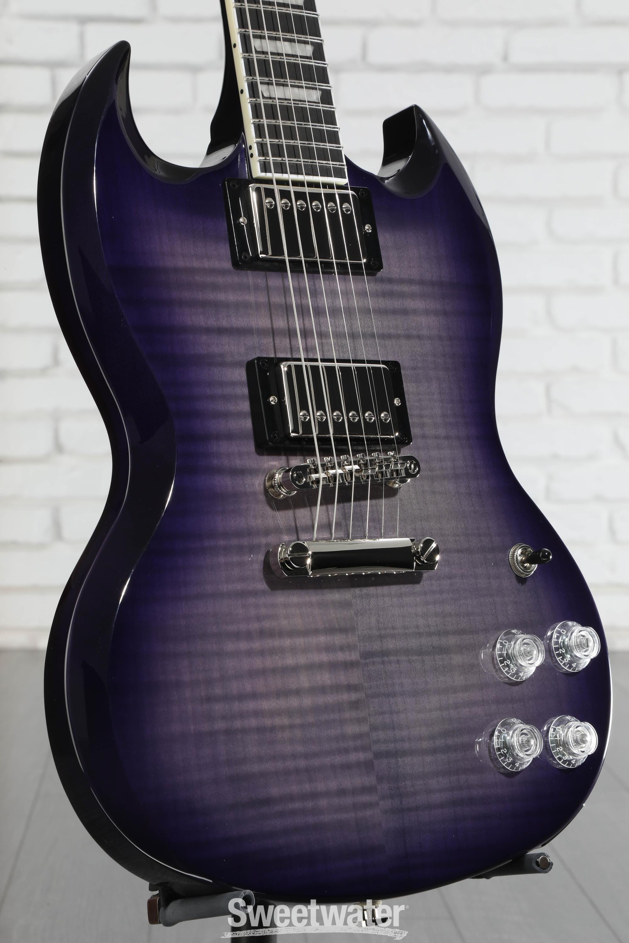 Epiphone SG Modern Figured Electric Guitar - Purple Burst