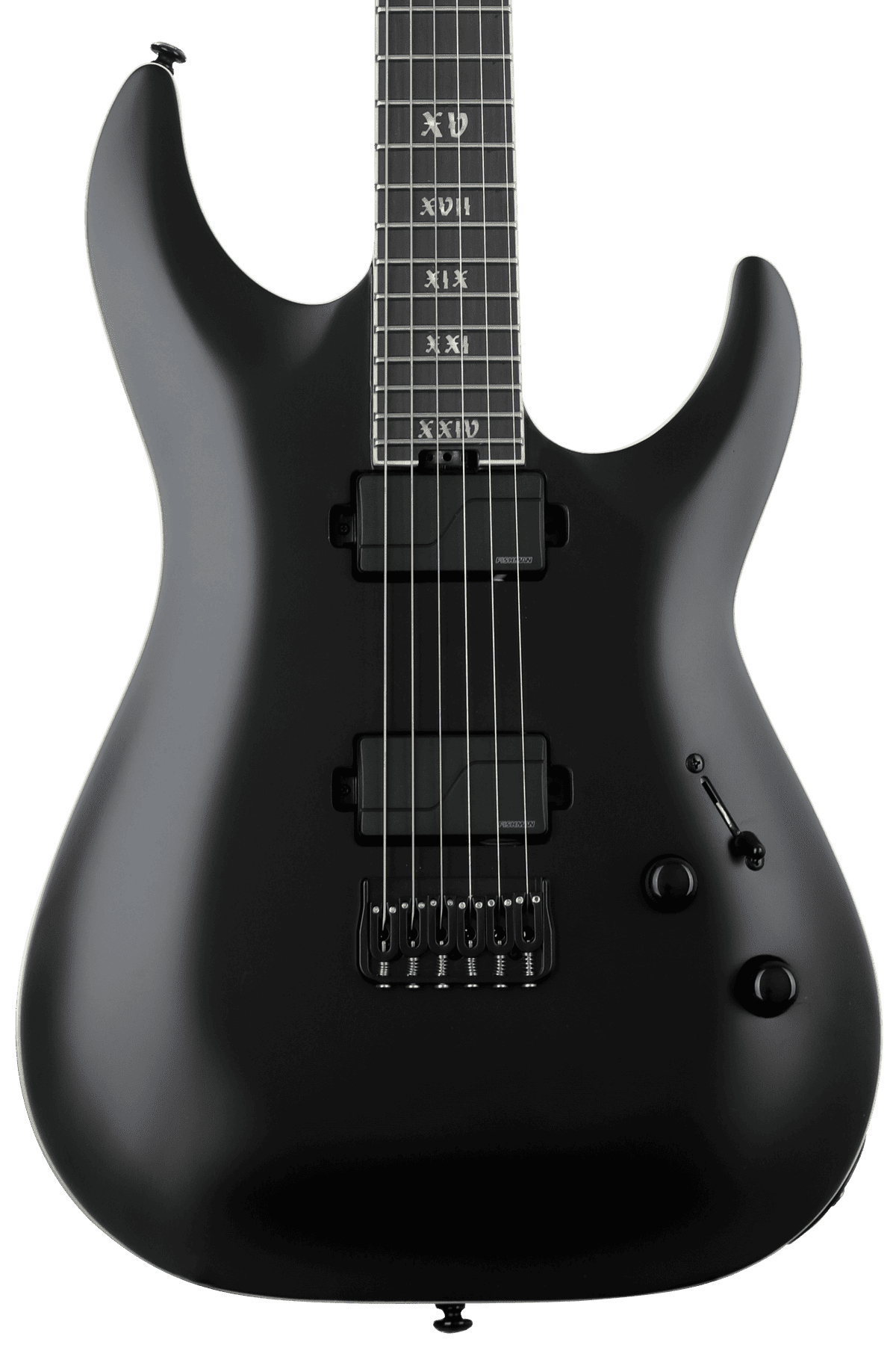 Schecter C-1 SLS Evil Twin Electric Guitar - Satin Black | Sweetwater