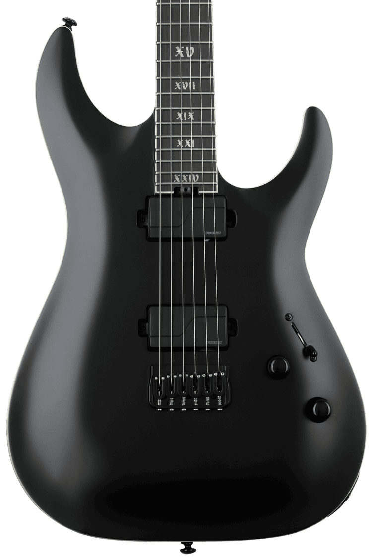 Schecter C-1 SLS Evil Twin Electric Guitar - Satin Black | Sweetwater