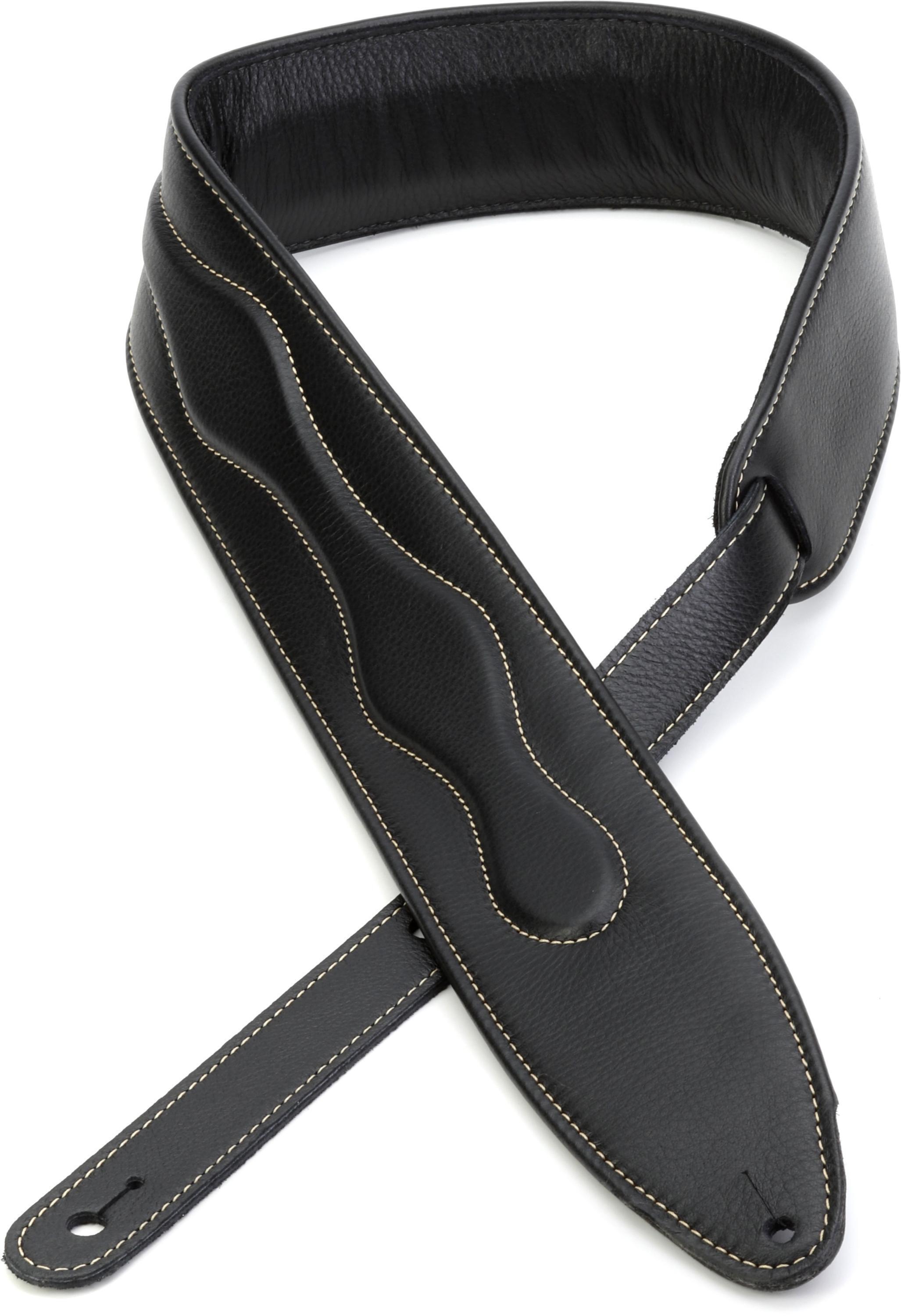 Photo of LM Products Laredo 2.5-inch Garment Leather Strap - Black with Hidden Tail