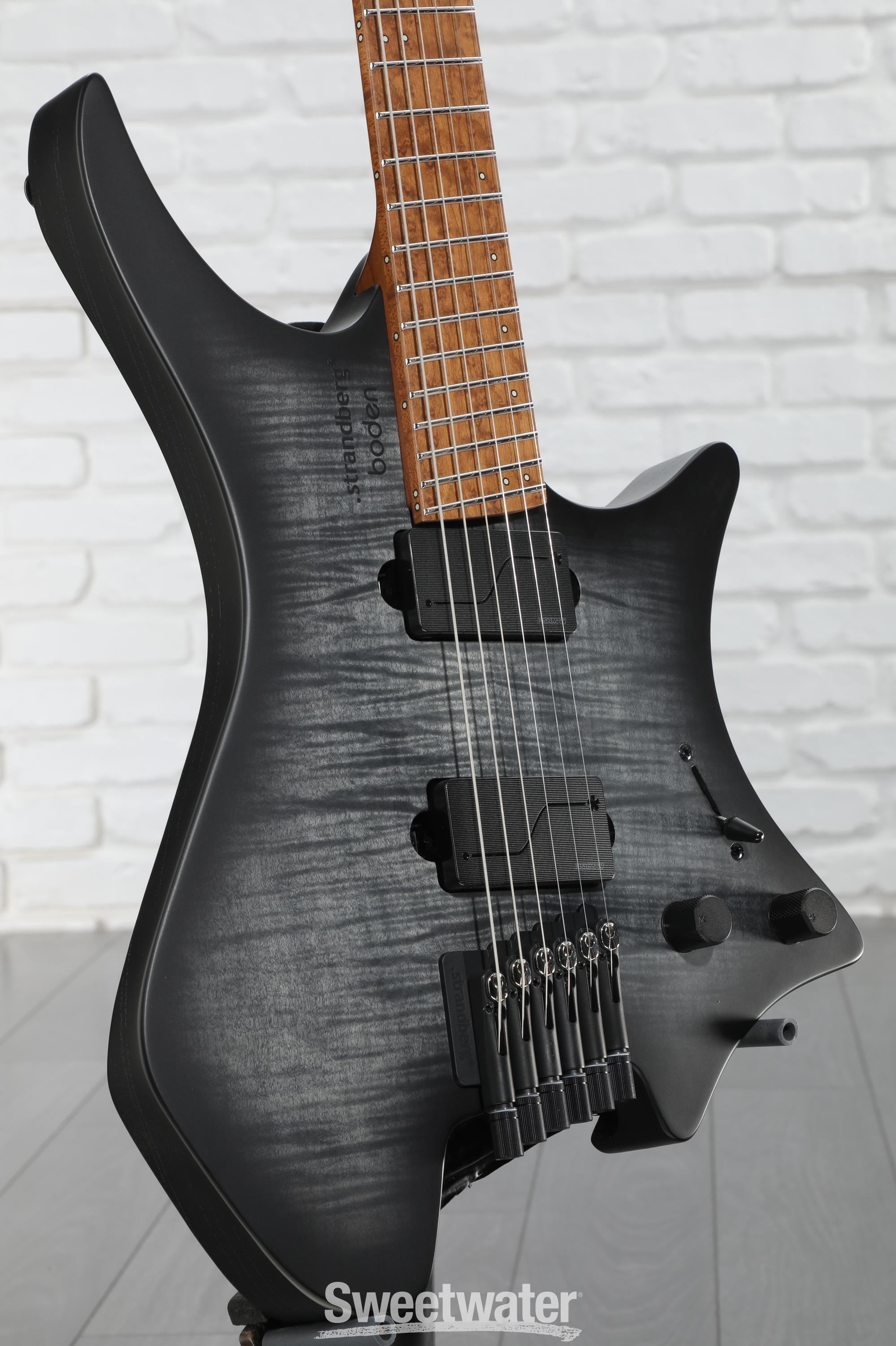 ギター Strandberg Original 6 black Strandberg Boden Original N2.6 Headless – Black Denim Burst Satin