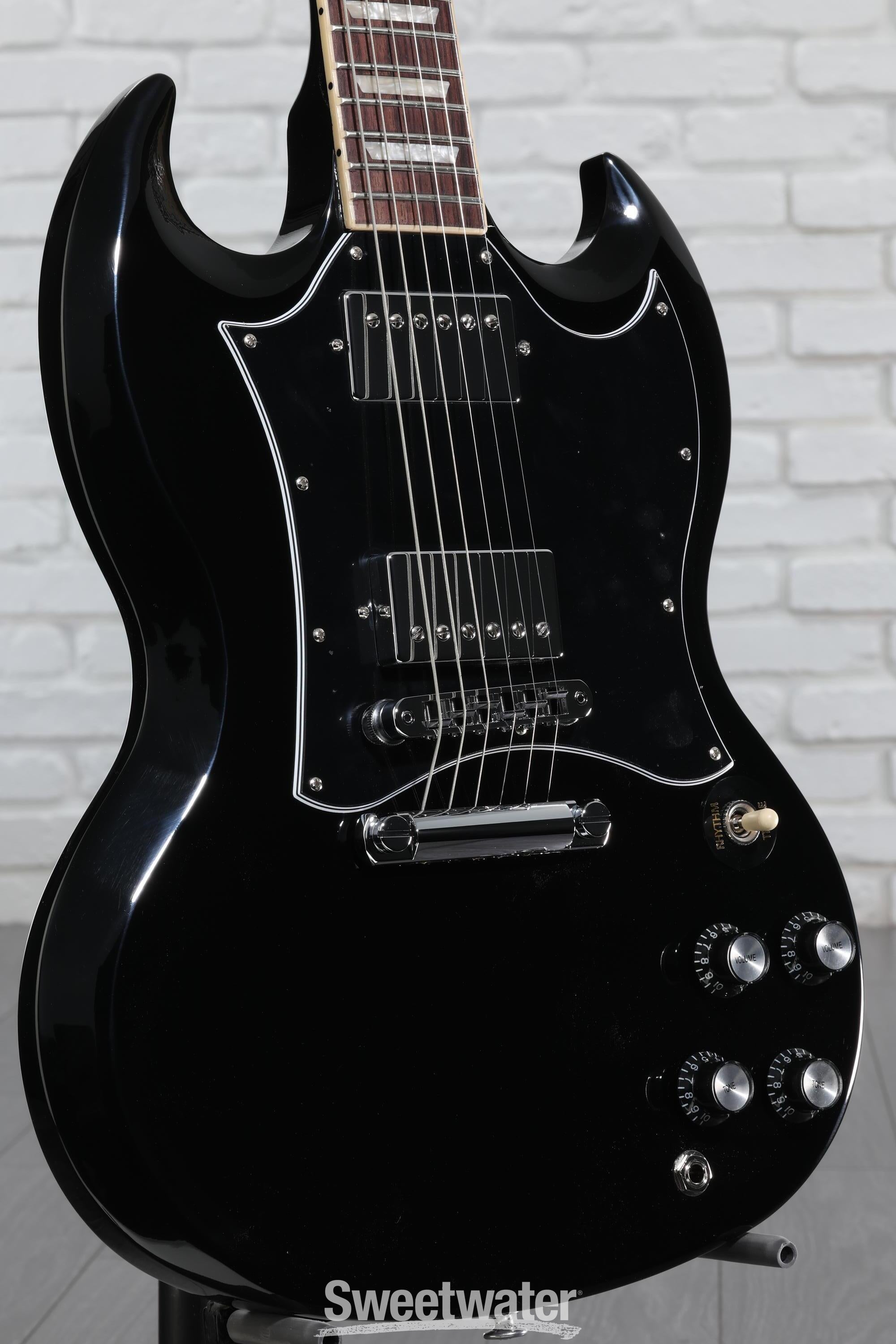 Gibson SG Standard Electric Guitar - Ebony | Sweetwater Gibson SG Standard Electric Guitar - Ebony | Sweetwater