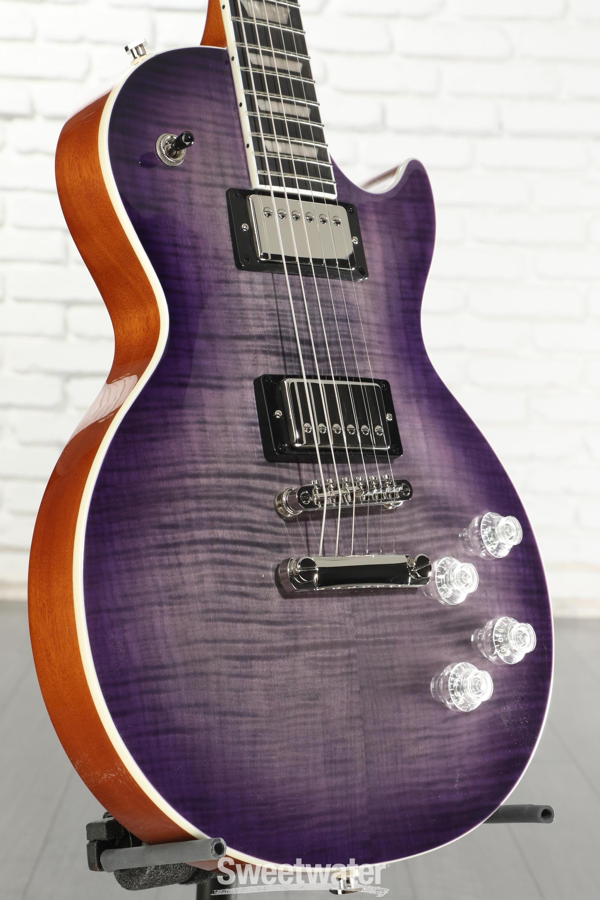 Epiphone Les Paul Modern Figured Electric Guitar - Purple Burst