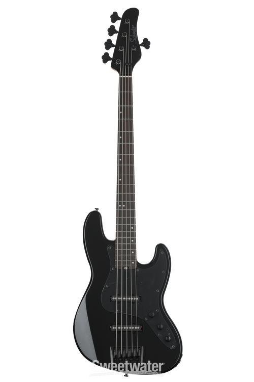 Schecter J-5 Bass Guitar - Gloss Black | Sweetwater