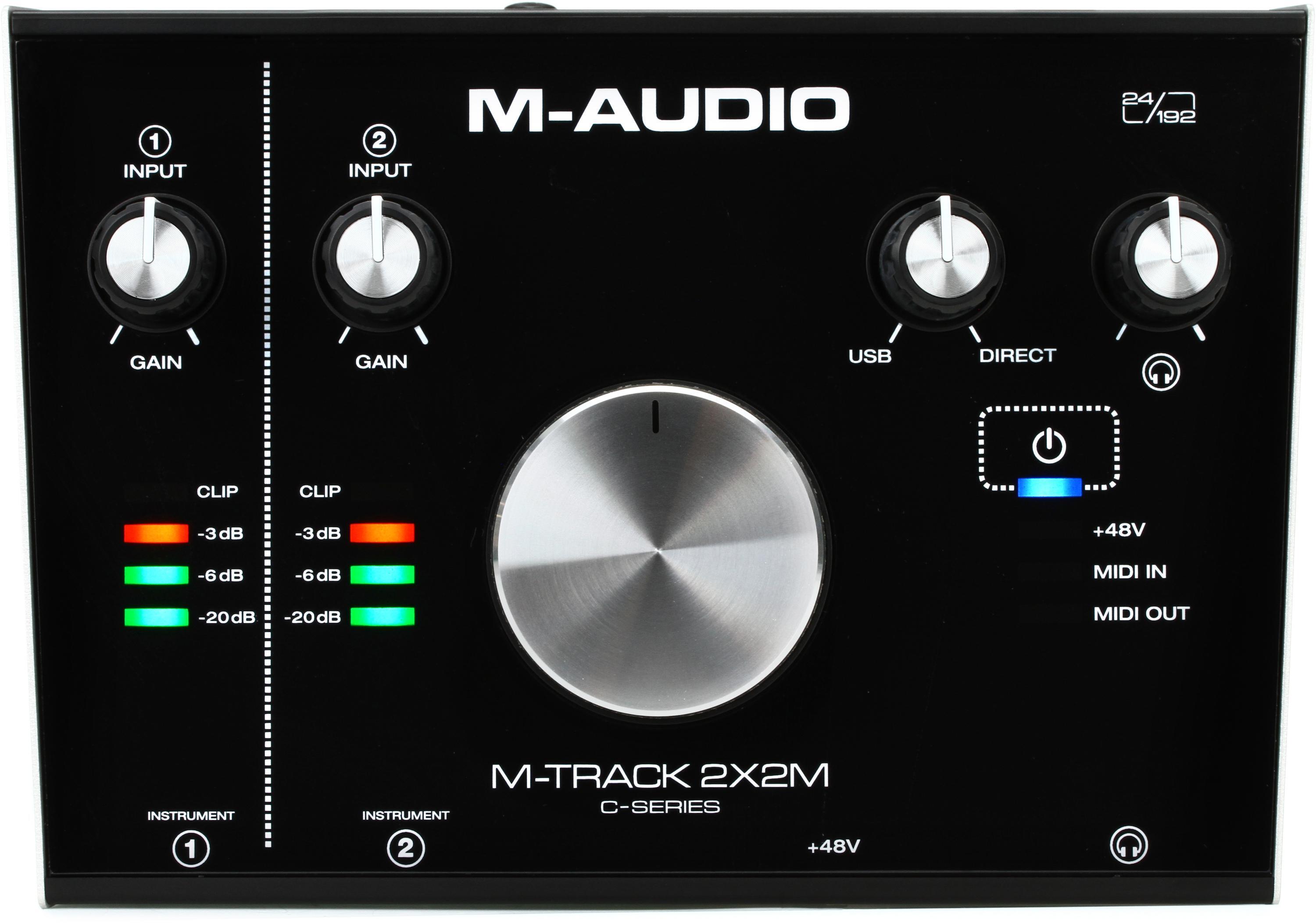 M-Audio 24bit 192kHz USB オーディオMIDIインターフェイス M-Track ...