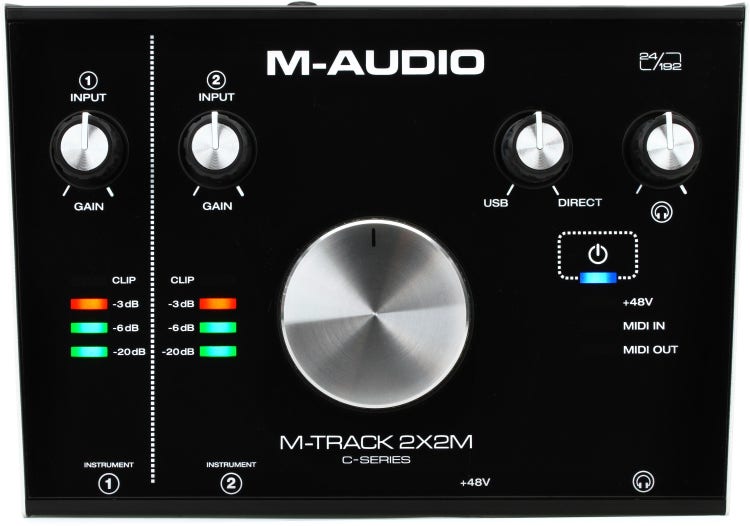 M-Audio M-Track Solo - Interfaz de Audio USB 2x2