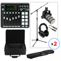 Photo of Rode RODECaster Pro II and PodMic 2-person Mobile Podcast Kit - Lightweight Case