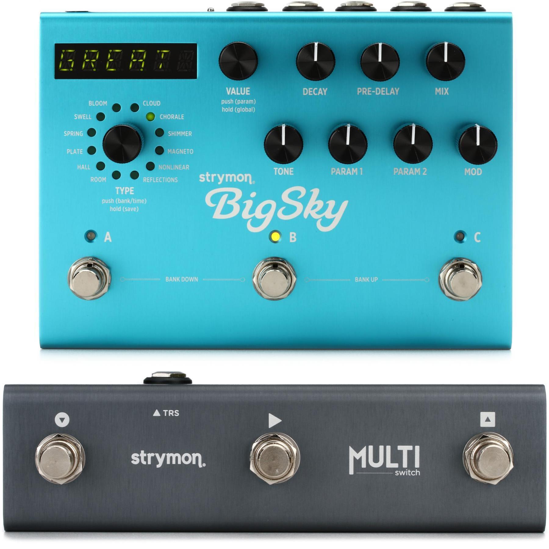 Strymon BigSky Multidimensional Reverb Pedal and Footswitch Pack