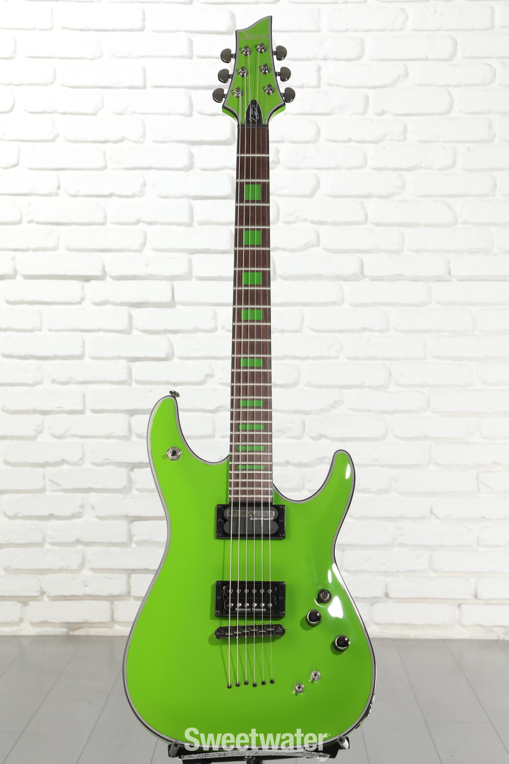 Schecter Kenny Hickey C-1 EX S Baritone Electric Guitar - Steele