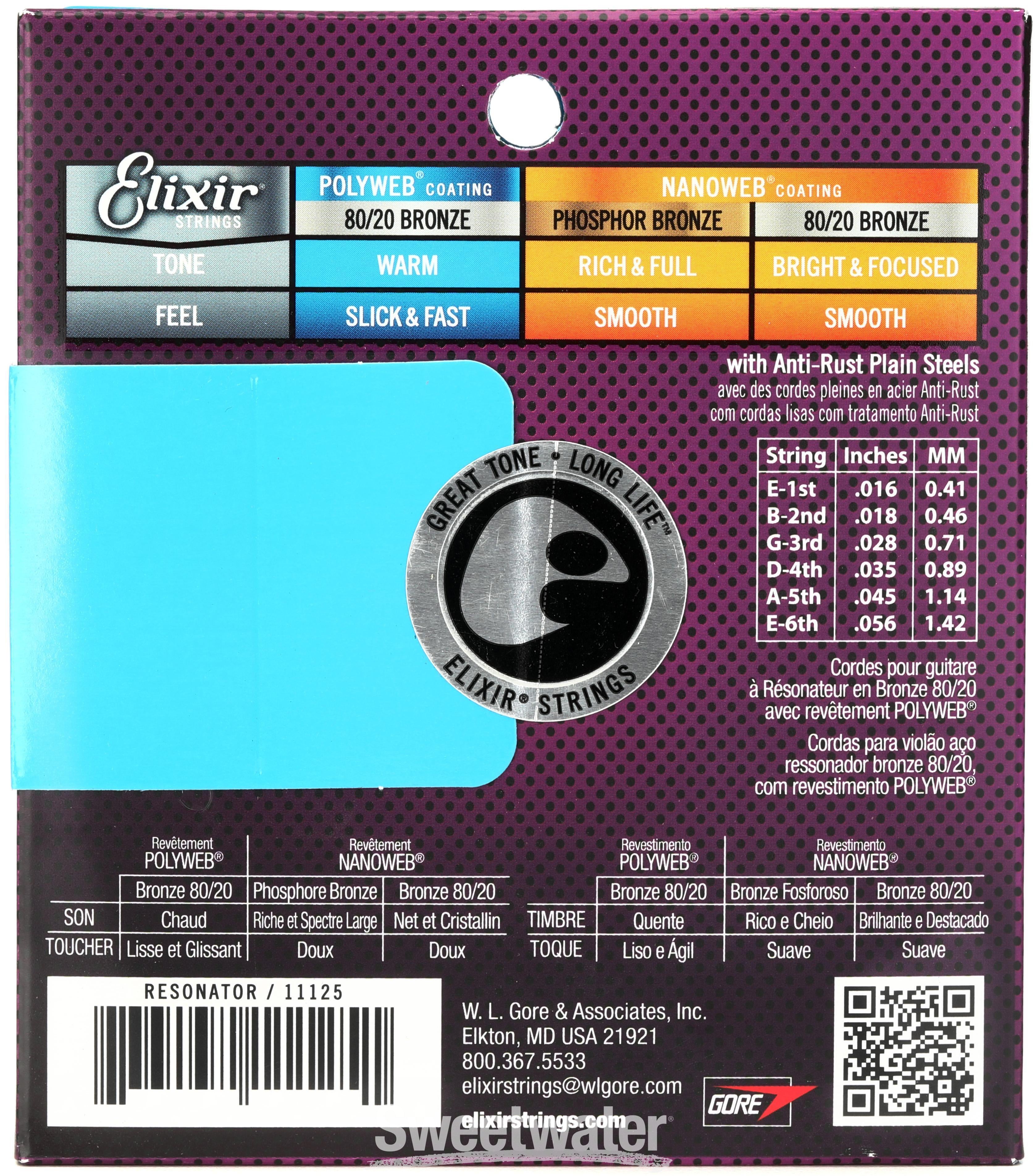 Elixir on sale resonator strings