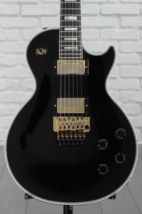 Gibson Custom Les Paul Axcess Custom Floyd Rose Electric Guitar - Ebony