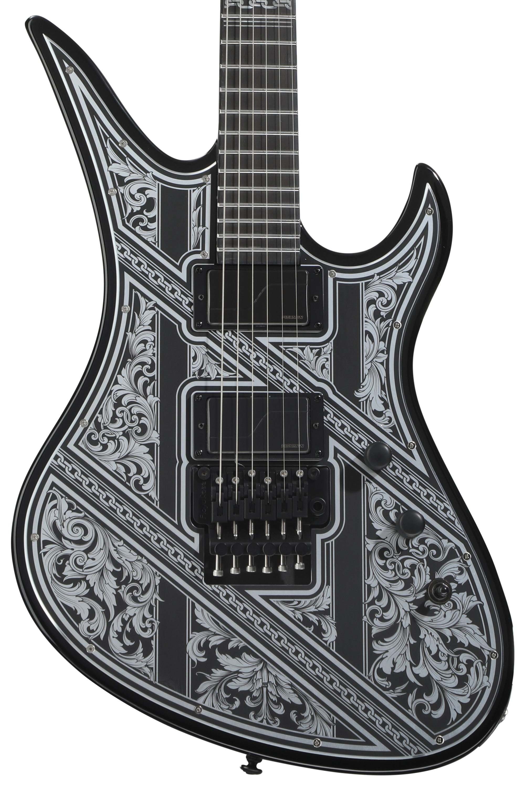 Schecter Avenger FR Przym Palladium Electric Guitar - Gloss Black