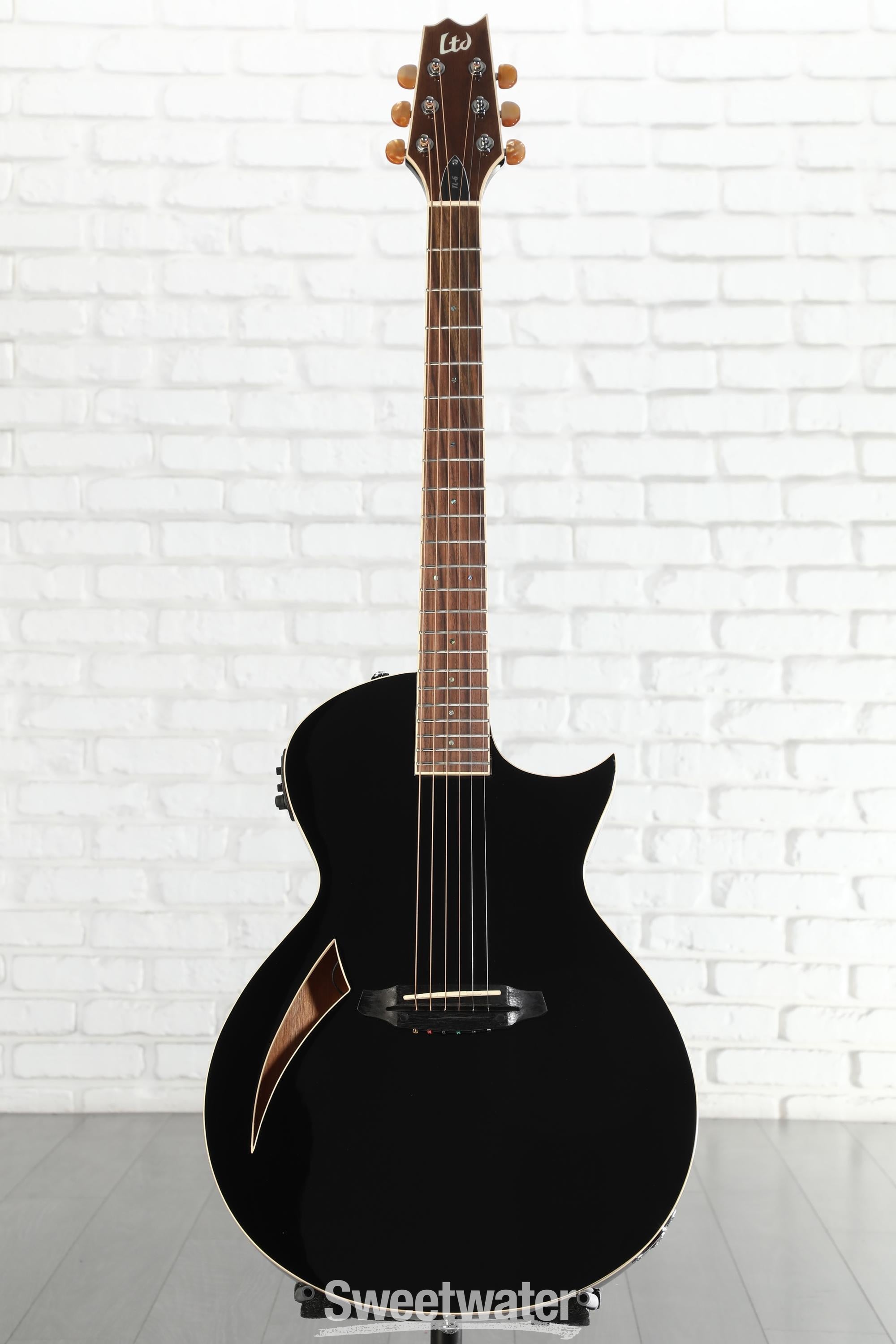 ESP LTD TL-6 Acoustic-electric Guitar - Black | Sweetwater