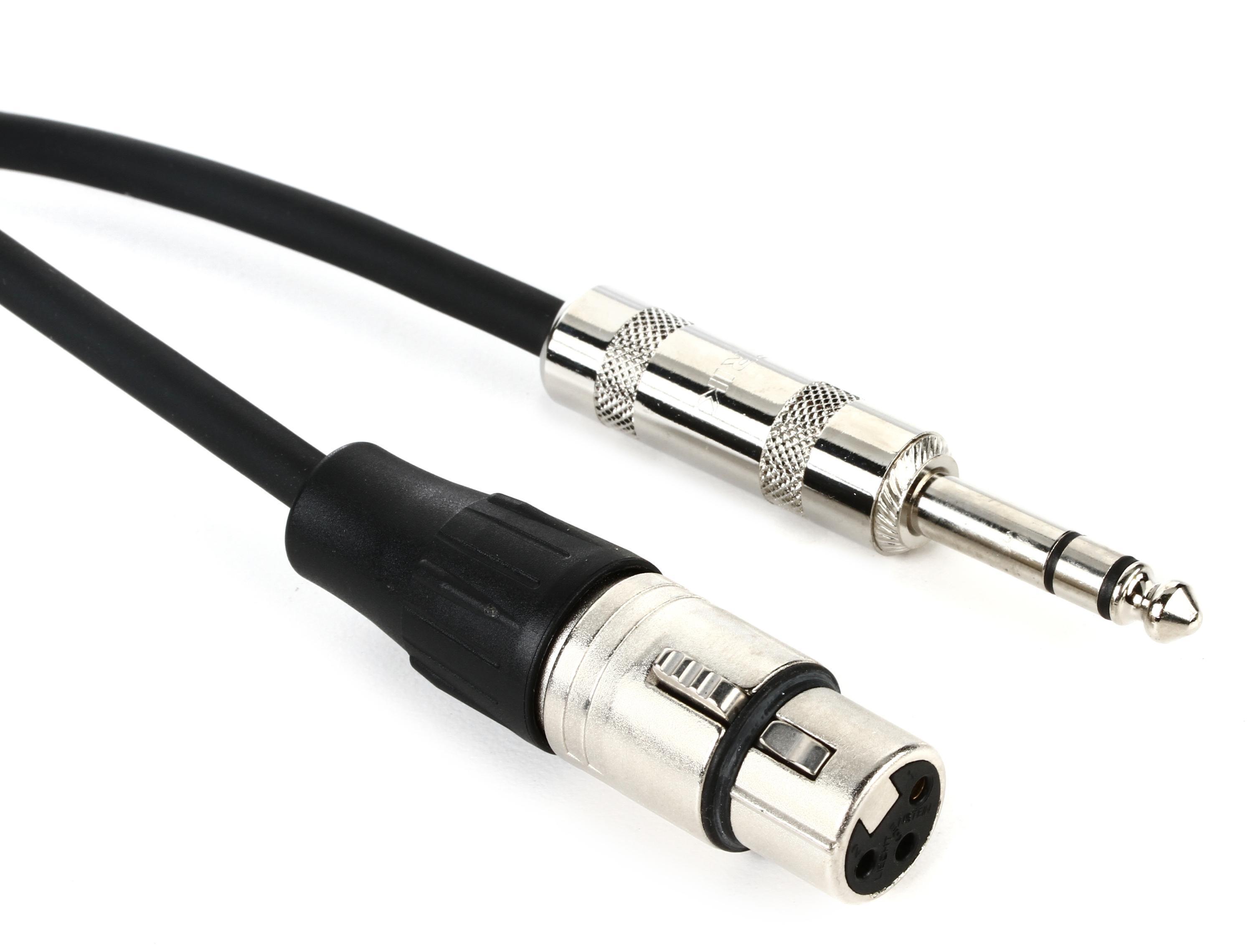 Pro Co BPBQXF-2 Excellines Balanced Patch Cable - XLR Female to TRS Male -  2 foot