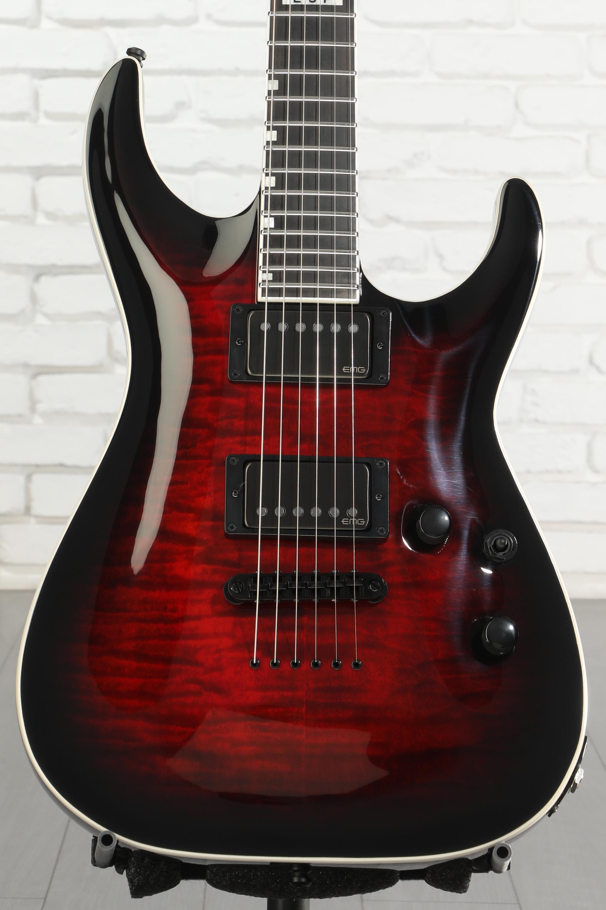 ESP E-II Horizon NT-II Electric Guitar - See-Thru-Black Cherry