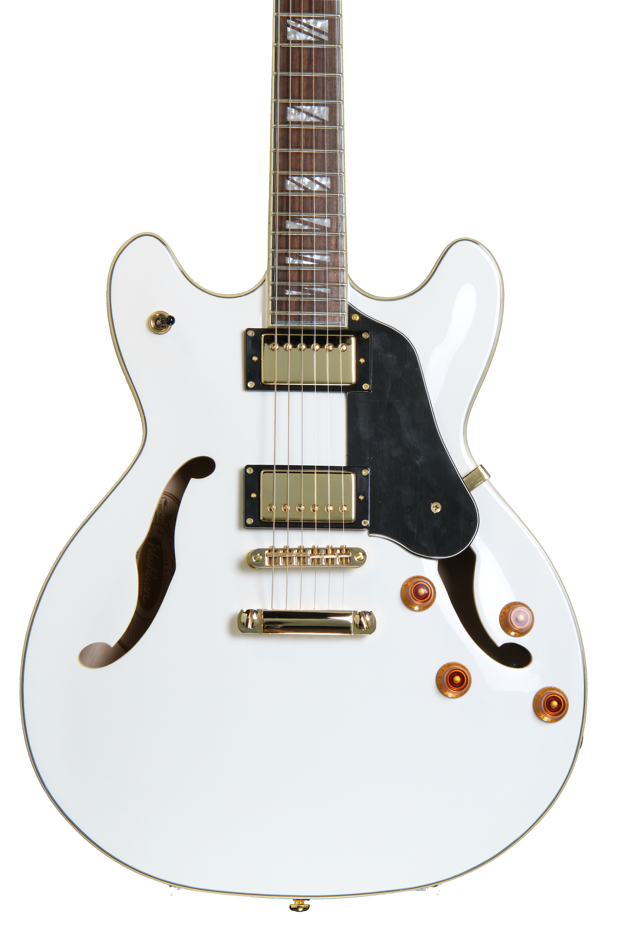 Washburn HB35 Semi-hollowbody Electric - White | Sweetwater