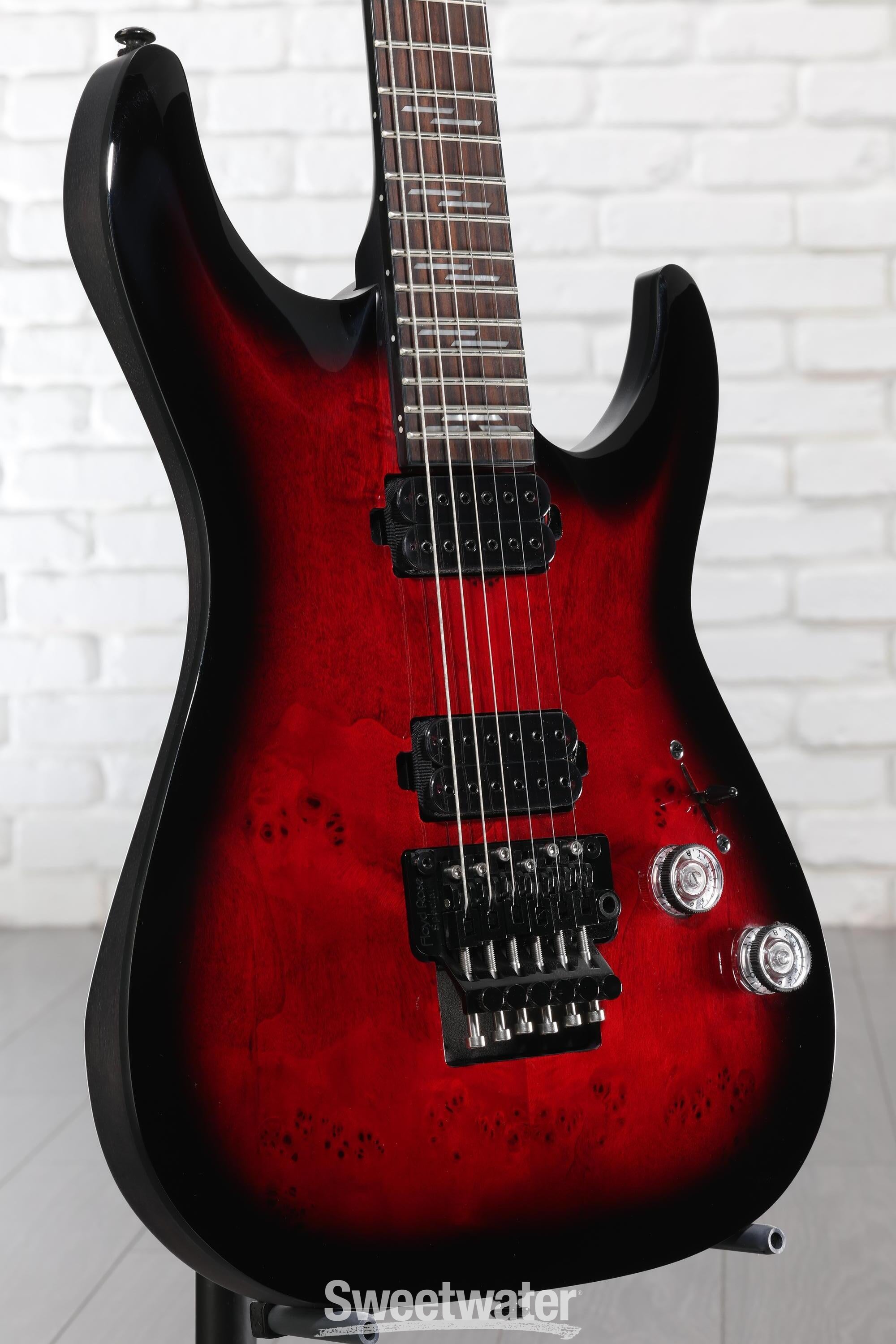 Schecter Omen Elite-6 FR Electric Guitar - Black Cherry Burst