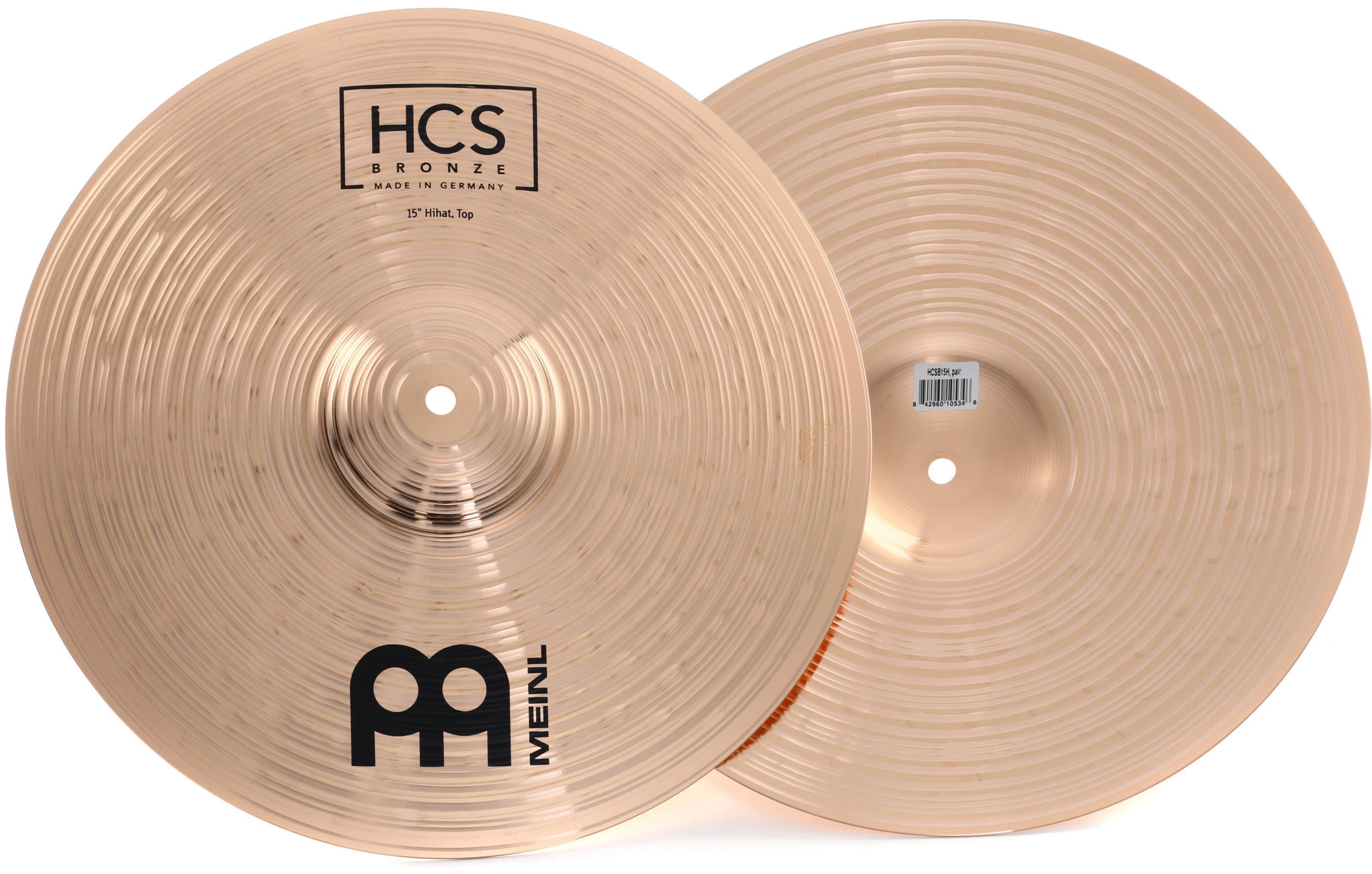 Meinl Cymbals 15 inch HCS Bronze Hi-hat Cymbals