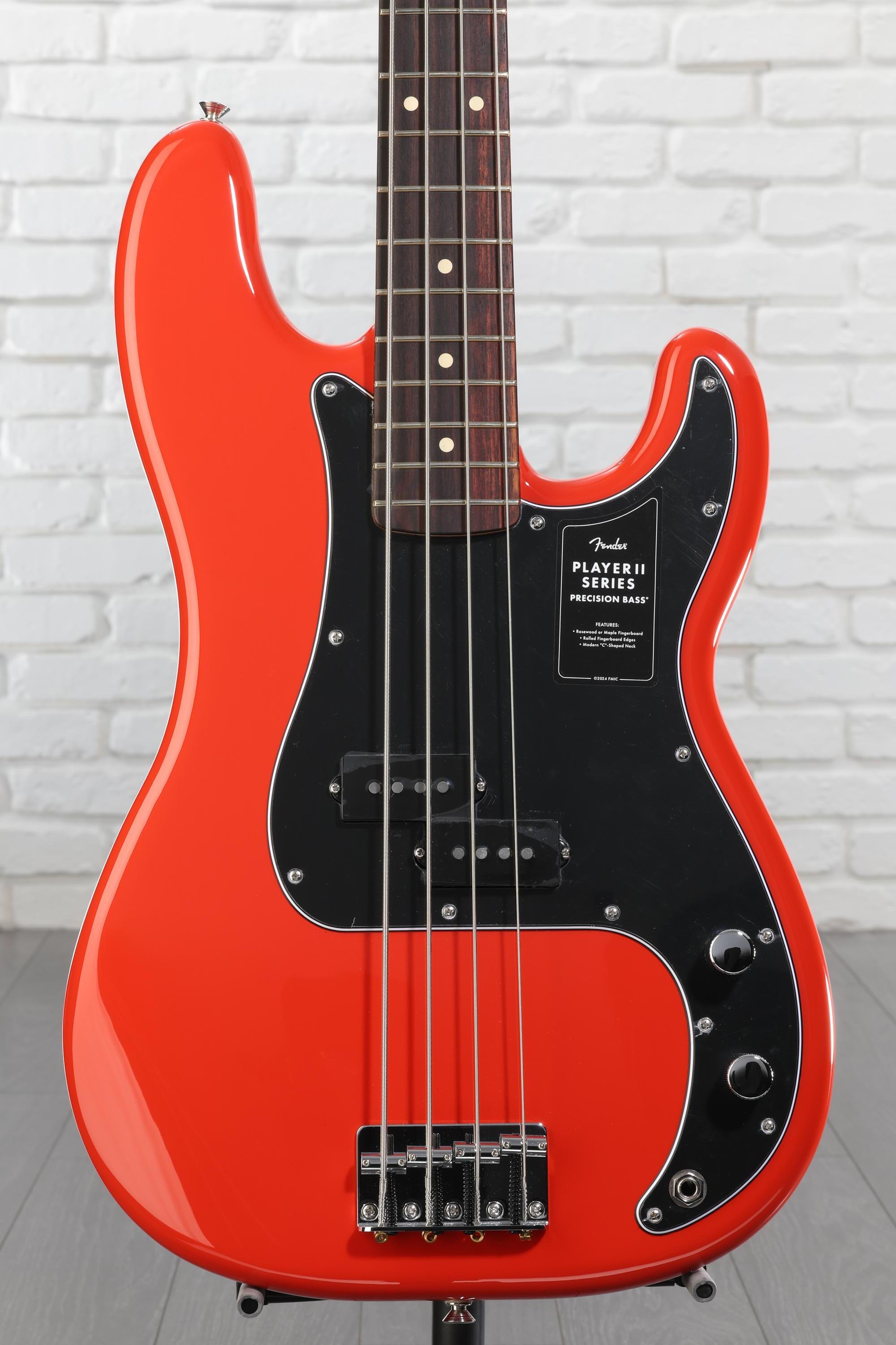 Fender Player II Precision Bass - Coral Red with Rosewood