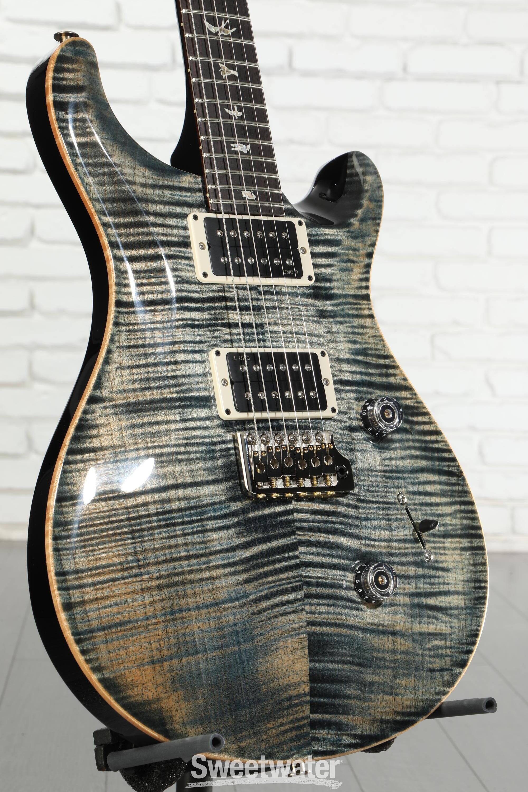 PRS Custom 24 Electric Guitar - Faded Whale Blue | Sweetwater