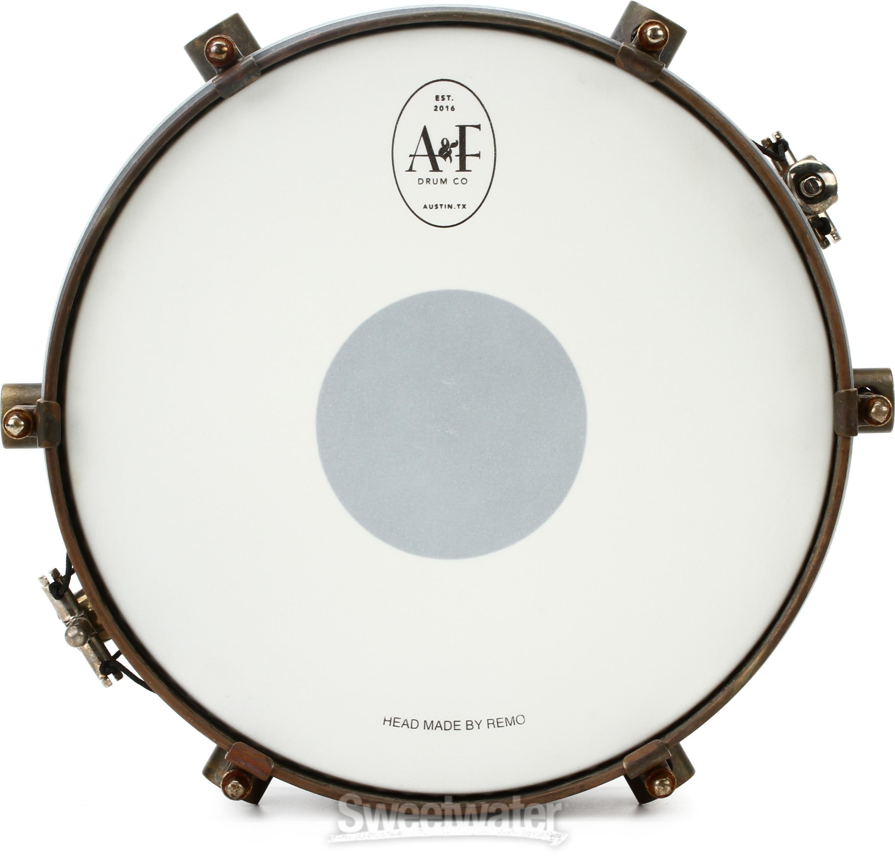 A&F Drum Company Rude Boy Snare Drum - 3 x 10-inch - Raw Steel | Sweetwater