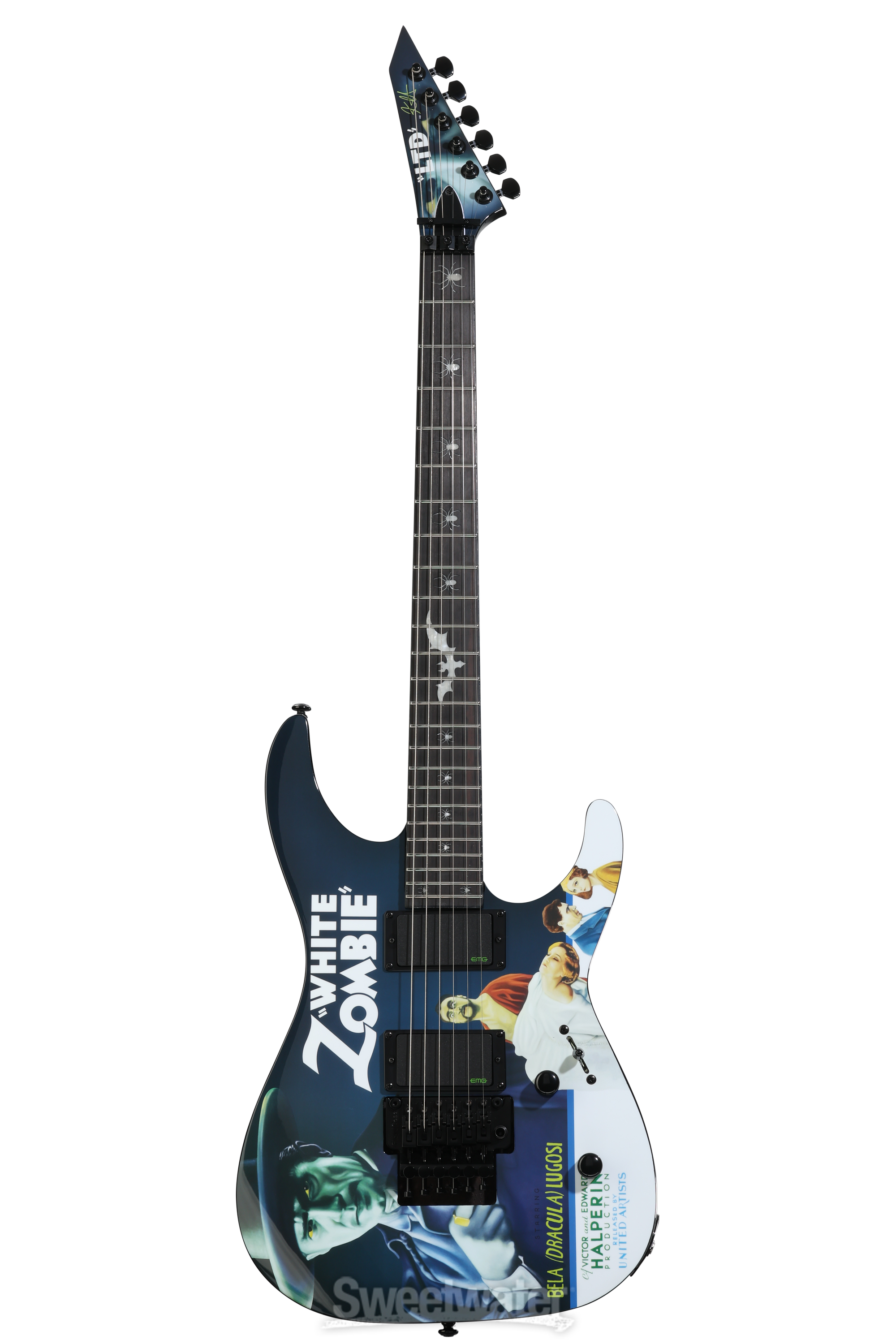 ESP LTD Kirk Hammett Signature KH-WZ White Zombie Electric Guitar