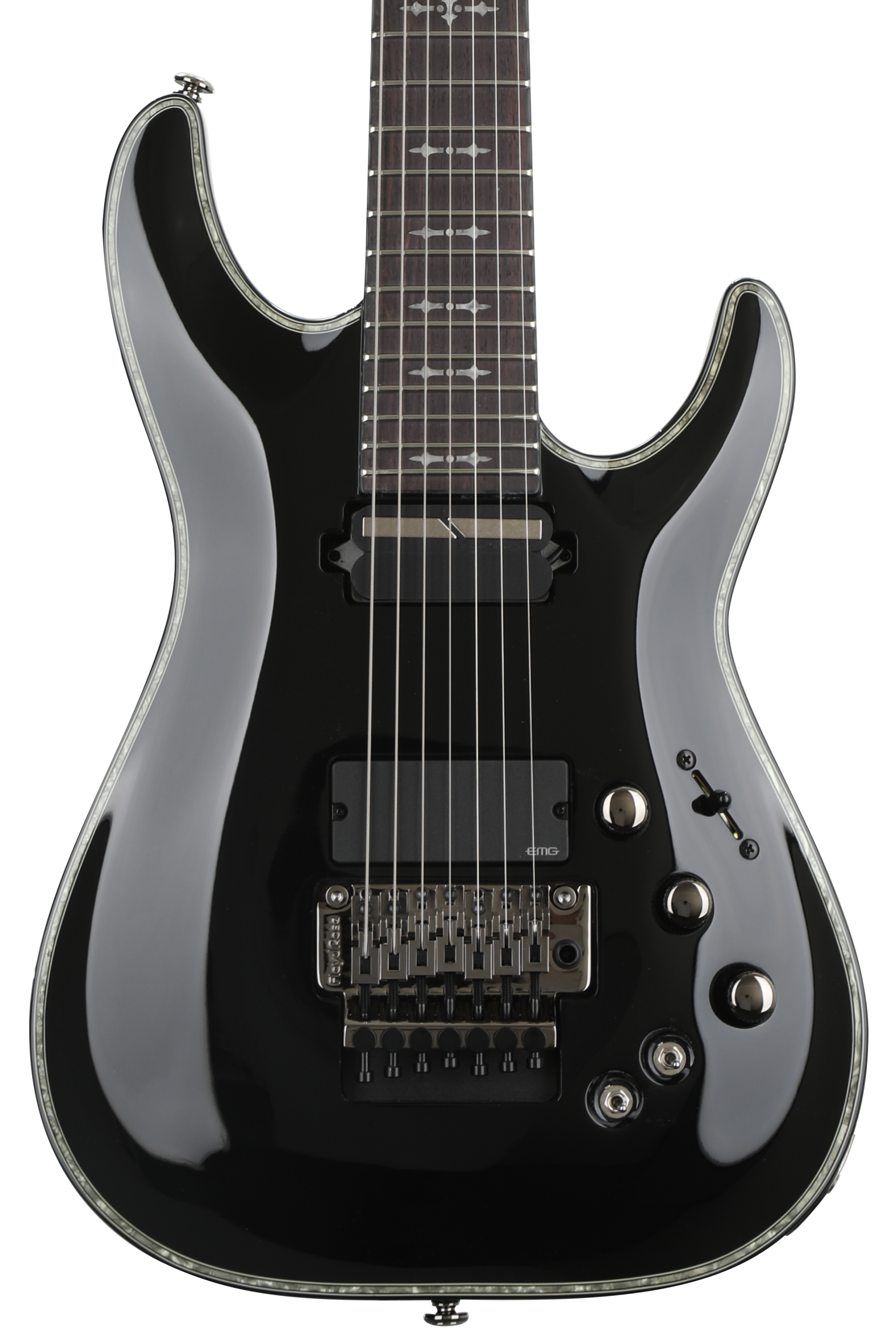 ギター SCHECTER C-7 FR Hellraiser (BCH) Schecter Hellraiser C-7 FR-S - Black | Sweetwater