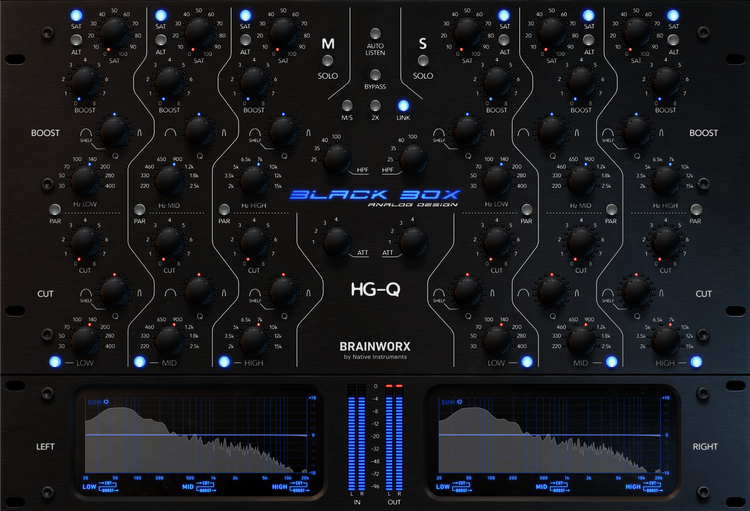 Brainworx Black Box Analog Design HG-Q EQ Plug-in