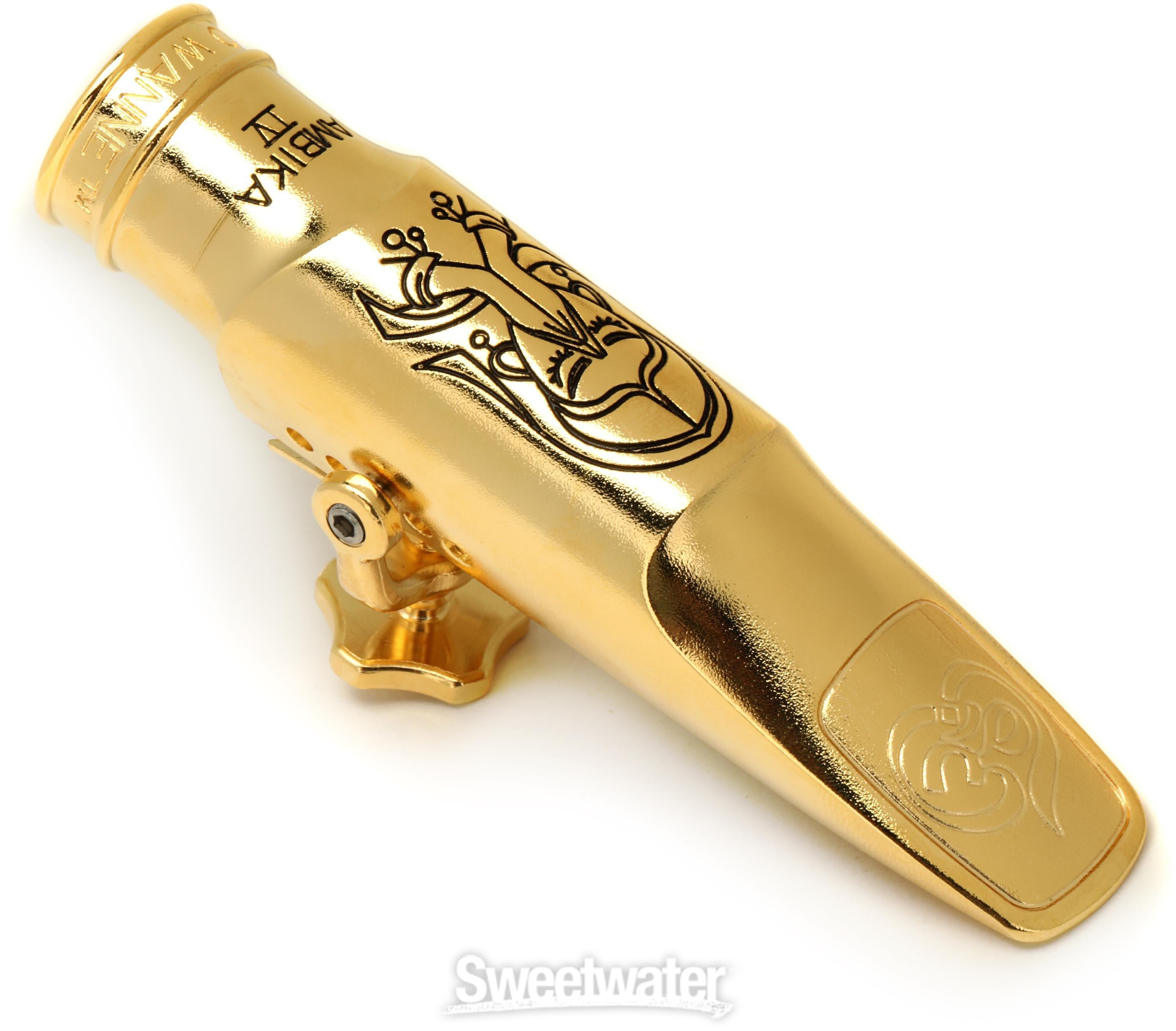 AMBIKA 4 Tenor Saxophone Mouthpiece - 7*, Gold-plated - Sweetwater