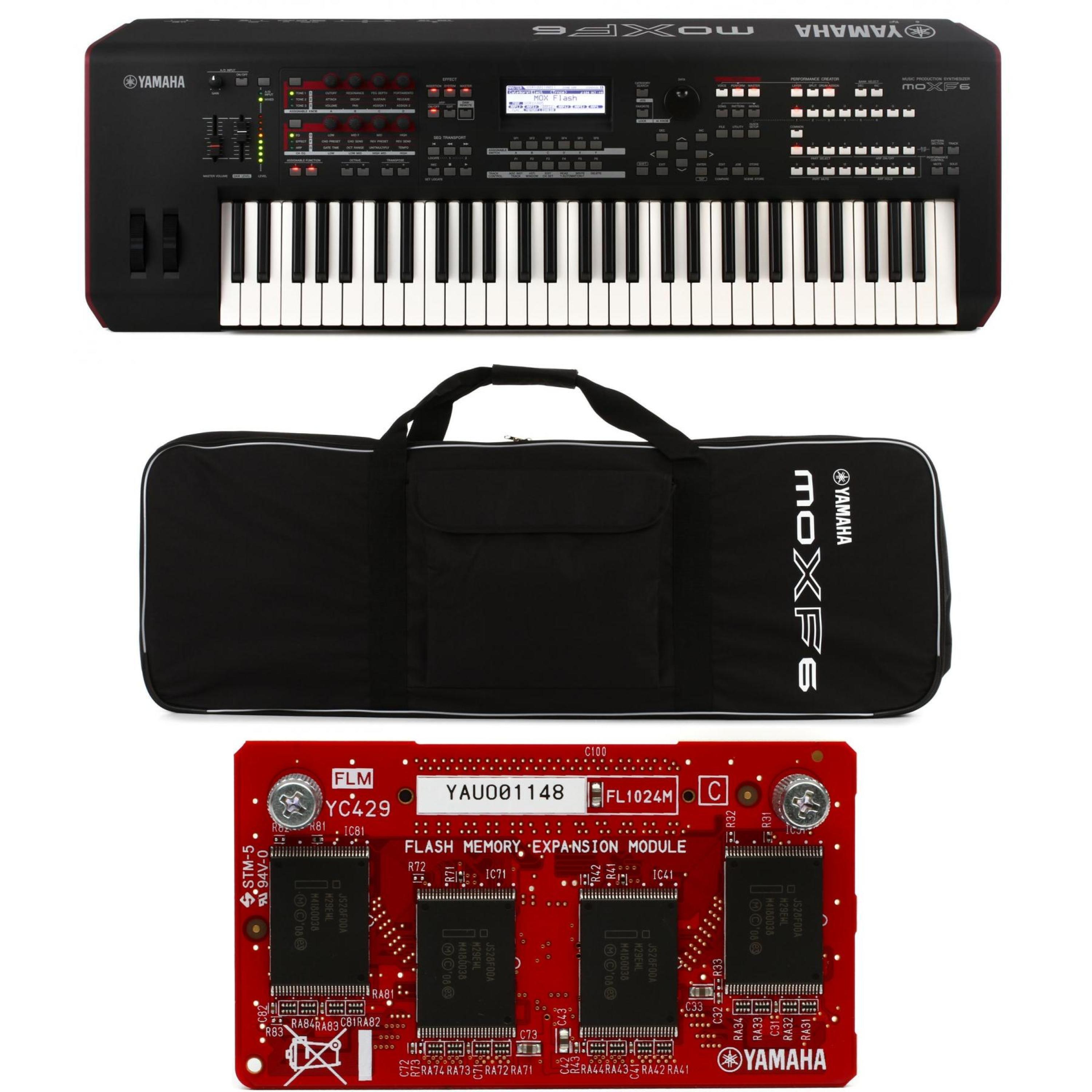 Yamaha MOXF6 and MOXF6Bag with FREE MotifXF1GB Flash Card and 