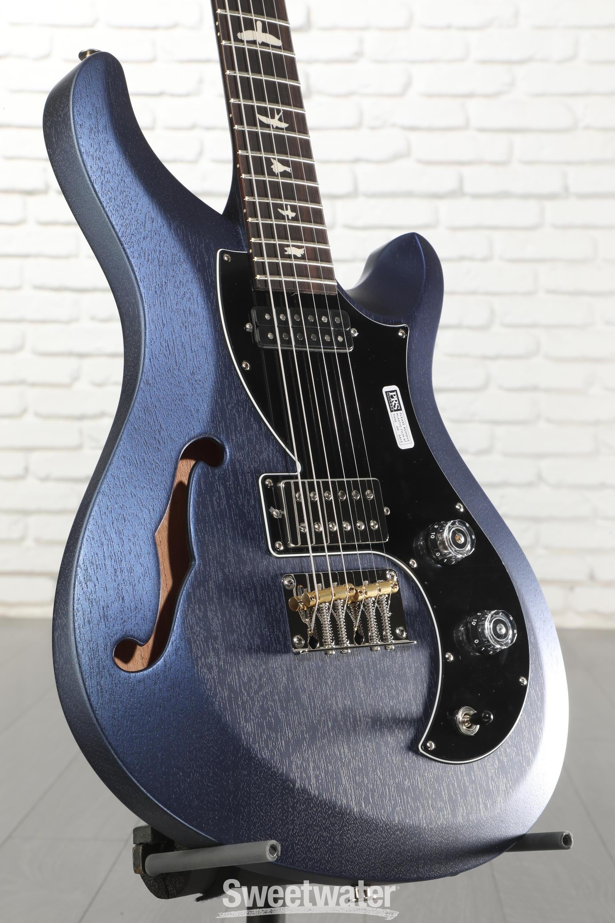 Photo of PRS S2 Vela Semi-Hollow Satin Electric Guitar - Metallic Midnight