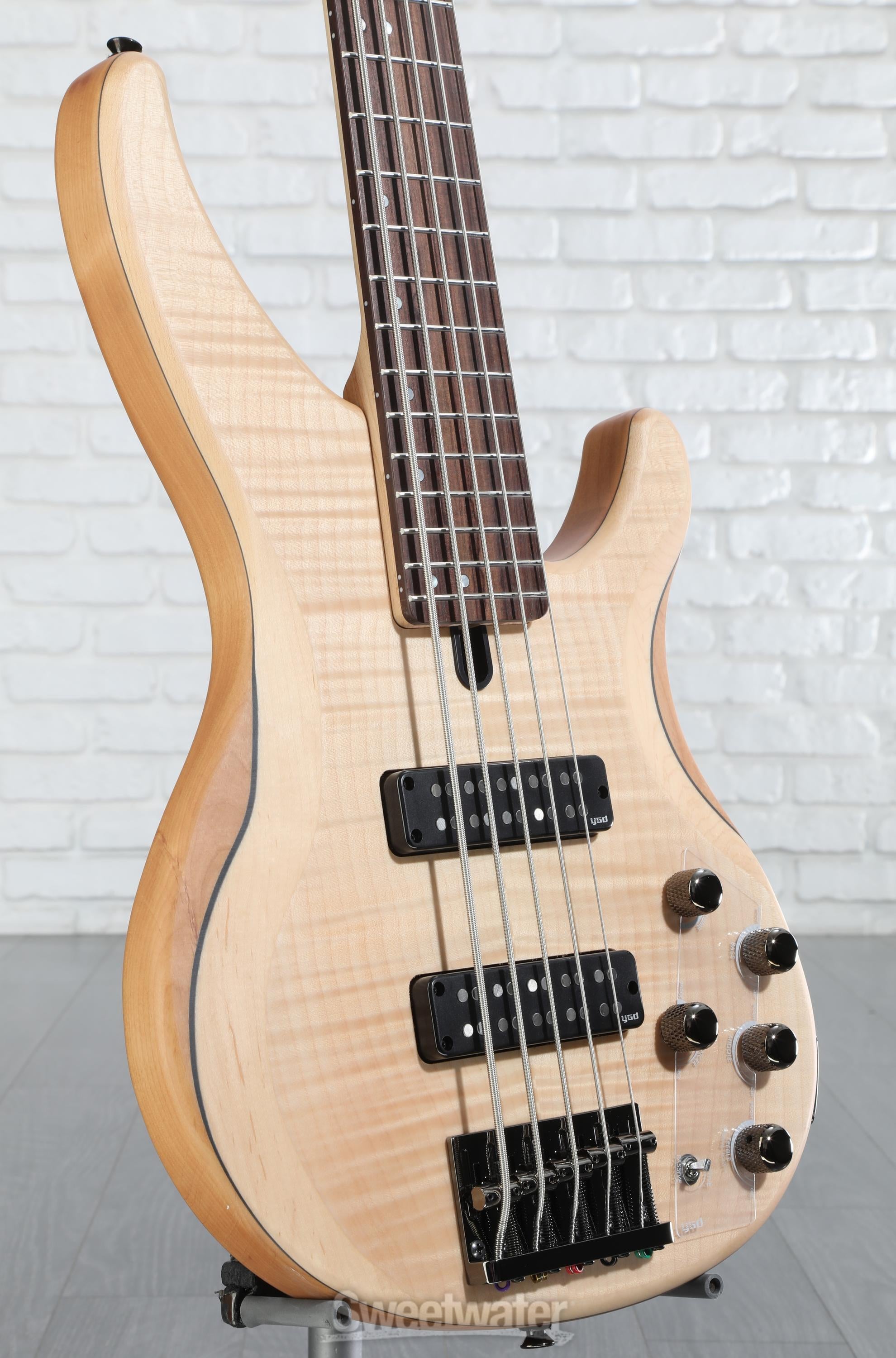 Yamaha TRBX605FM 5-string Bass Guitar - Natural Satin | Sweetwater