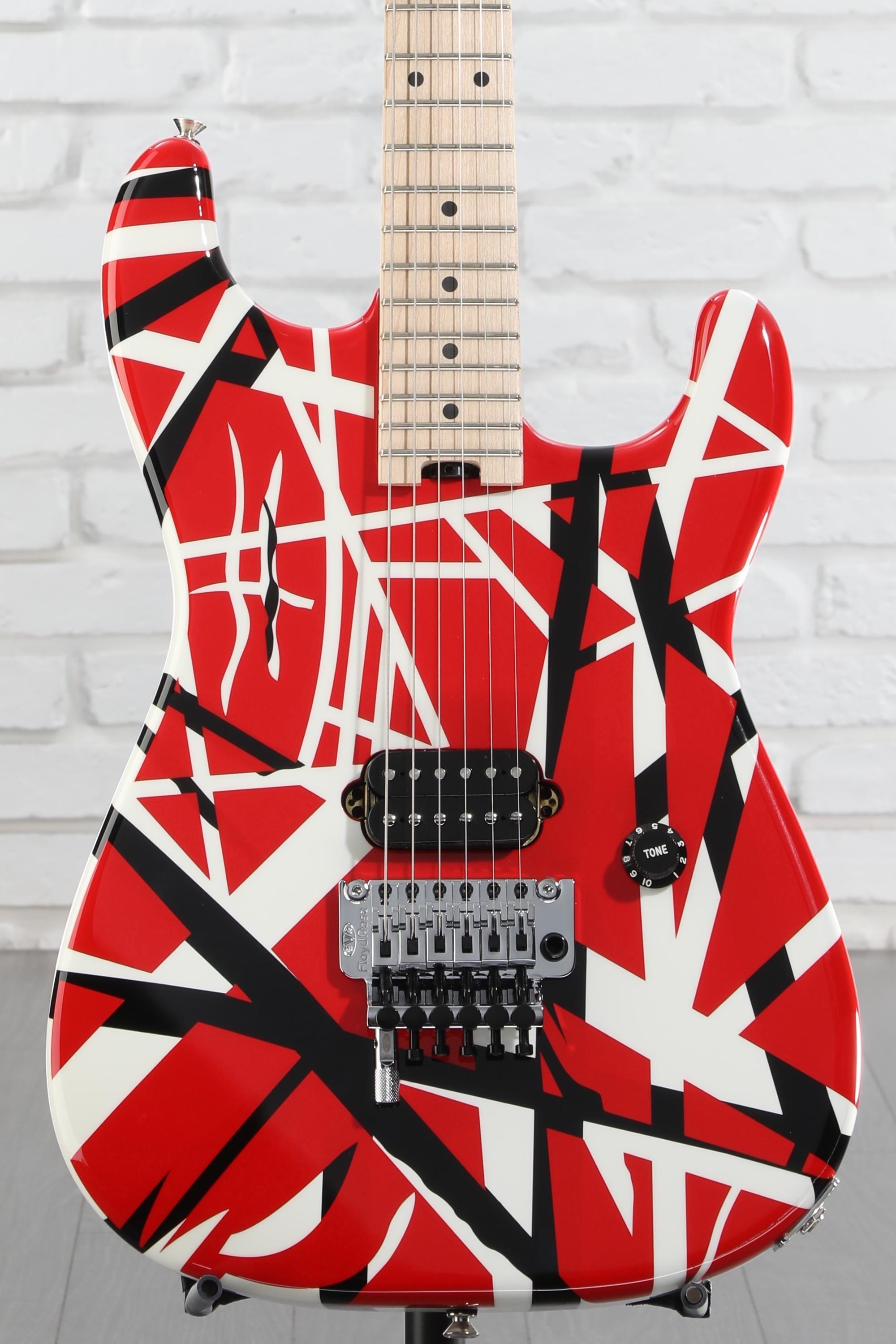 依頼者専用EVH Striped Red with Black Stripe Strat :: Striped Series Red with Black Stripes