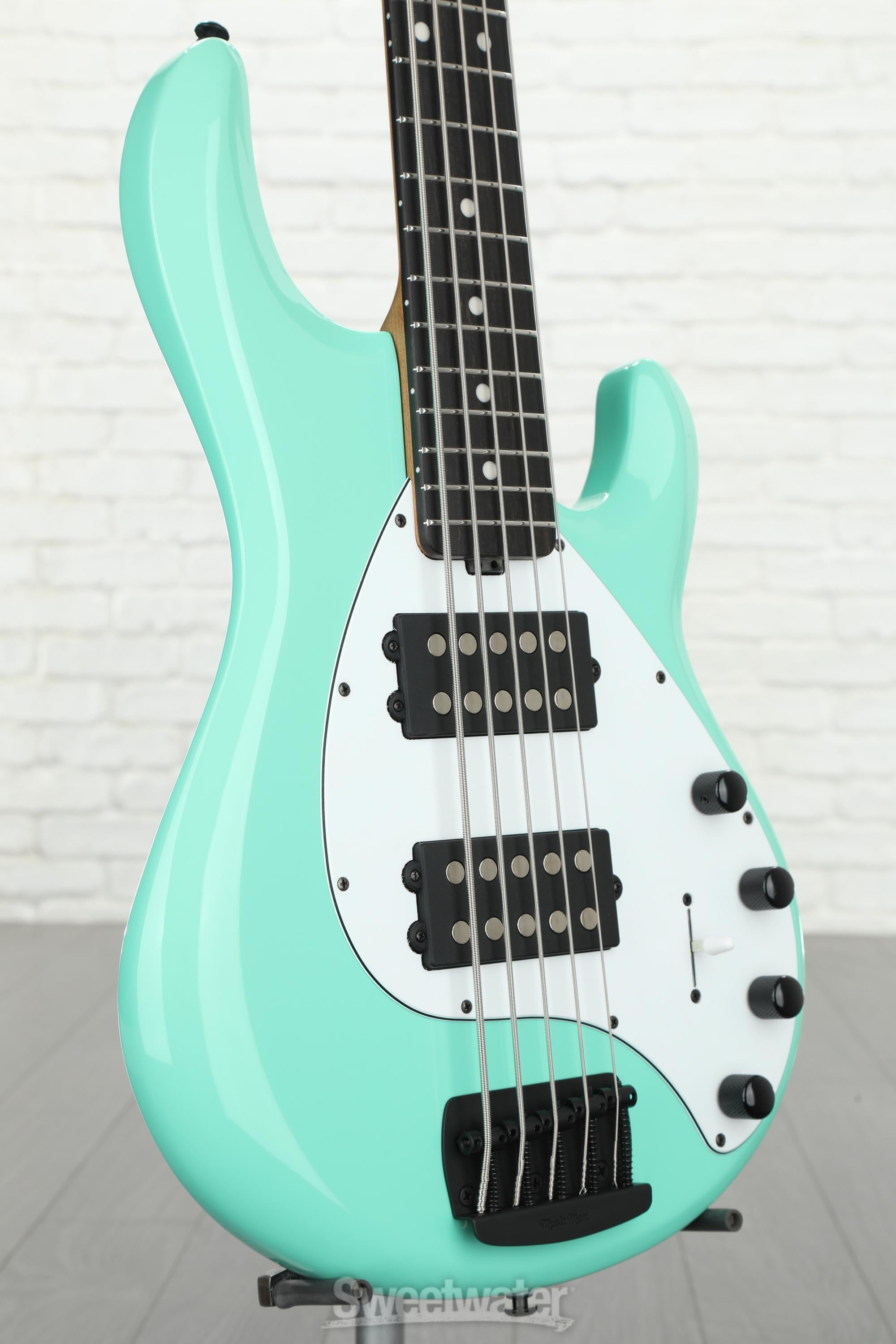 Ernie Ball Music Man StingRay 5 Special HH Bass Guitar - Cruz Teal