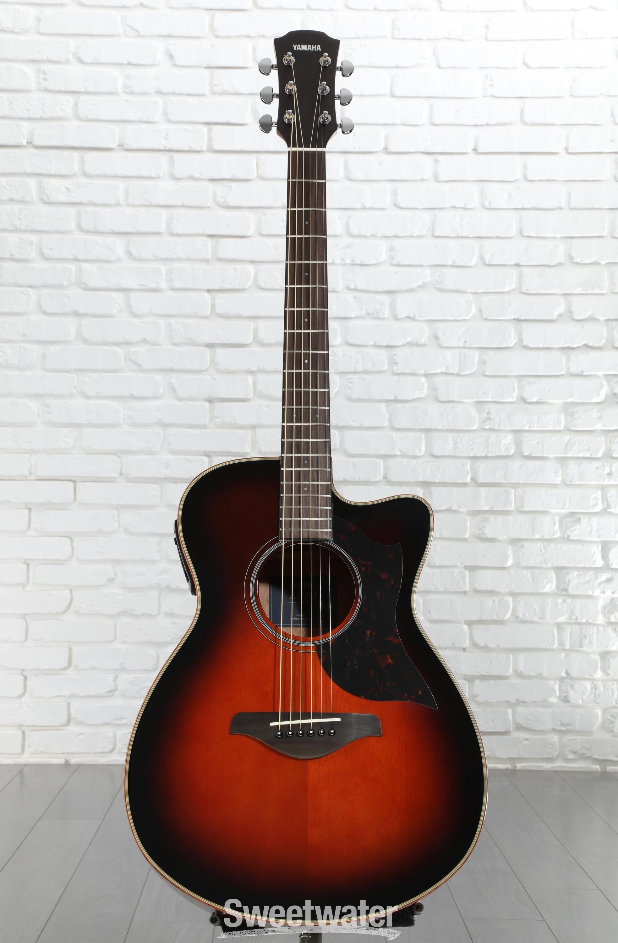 Yamaha AC1M Concert Cutaway Acoustic-electric Guitar - Tobacco