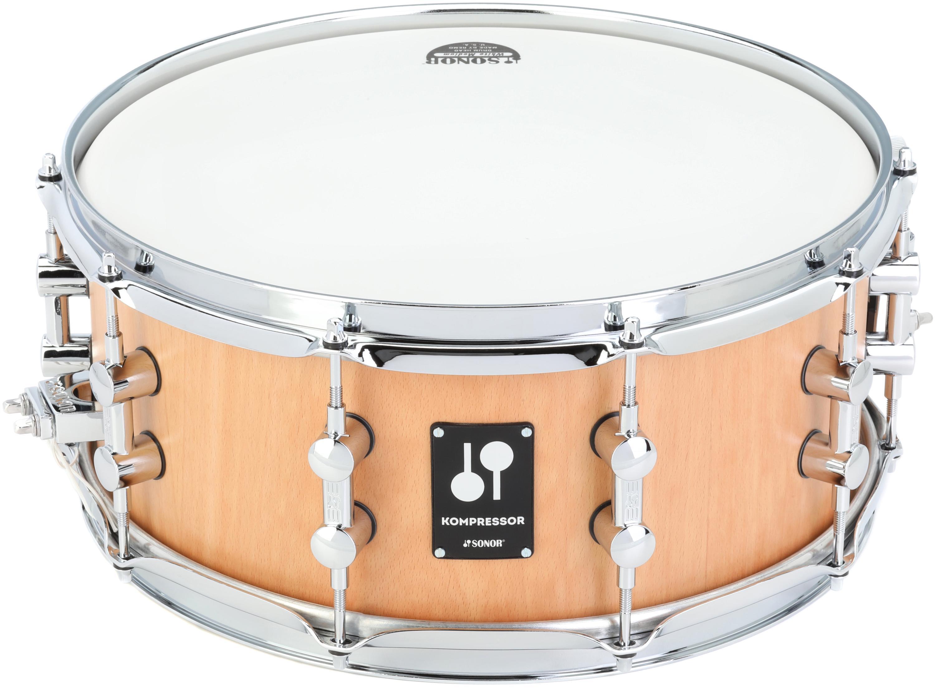 Photo of Sonor Kompressor Series Beech Snare Drum - 6 x 14-inch - Natural